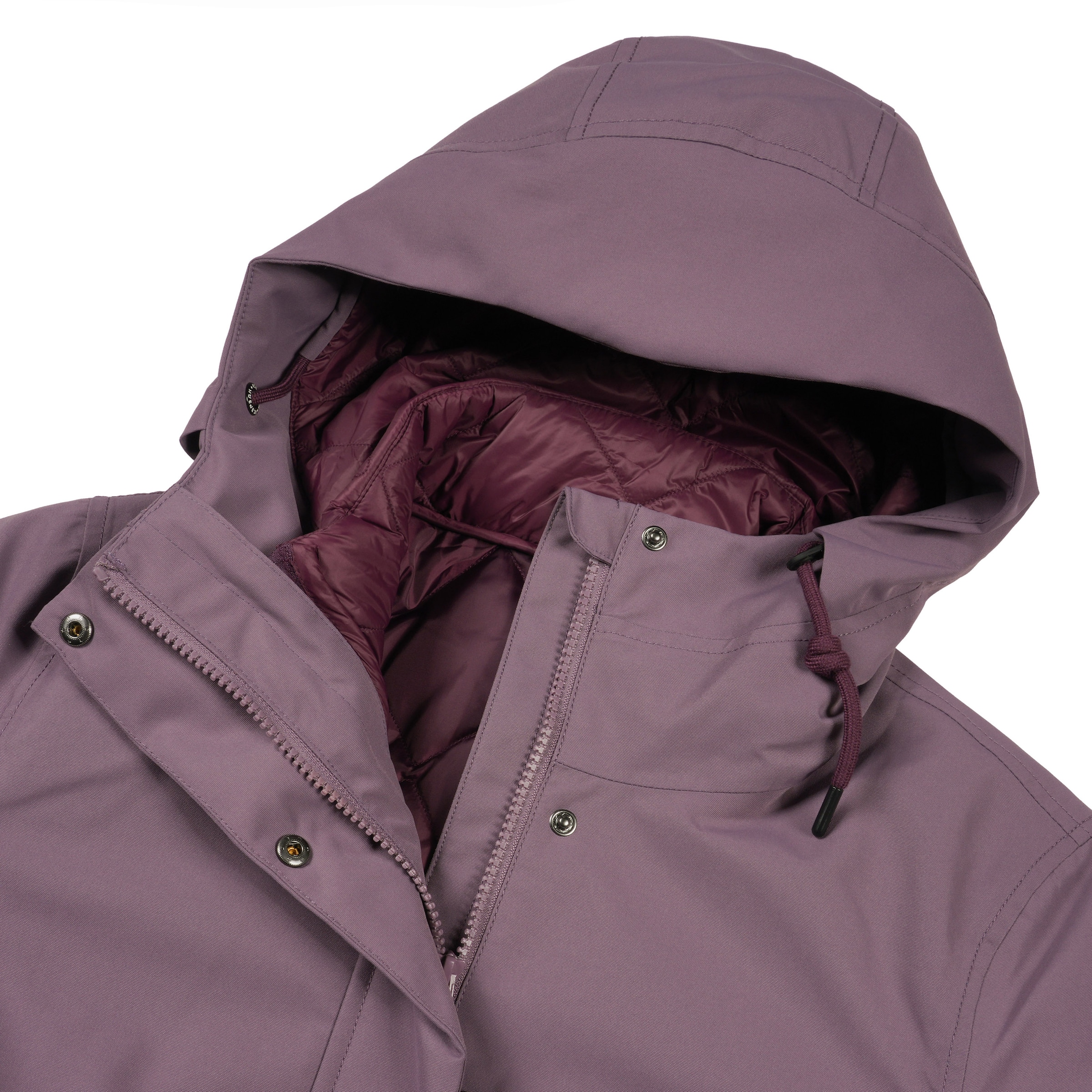 Icepeak Steppmantel »D FUKTIONSPARKA 2IN1 AGRIGA«, mit Markenlederpatch am Oberarm