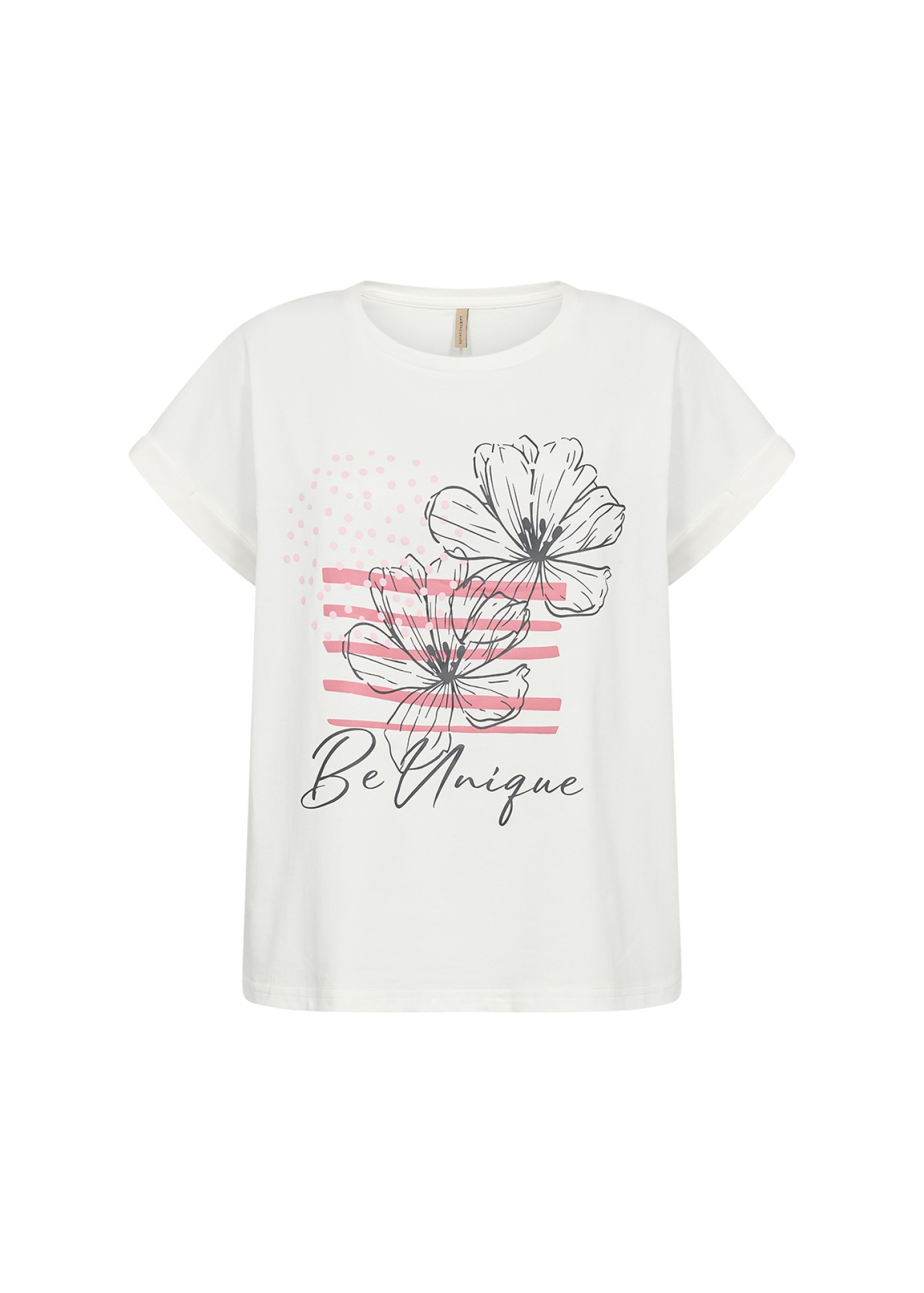 soyaconcept T-shirt à manches courtes »SC-RINA FP 15« t-shirt manches courtes, en mélange de coton avec élasthanne, coupe normale