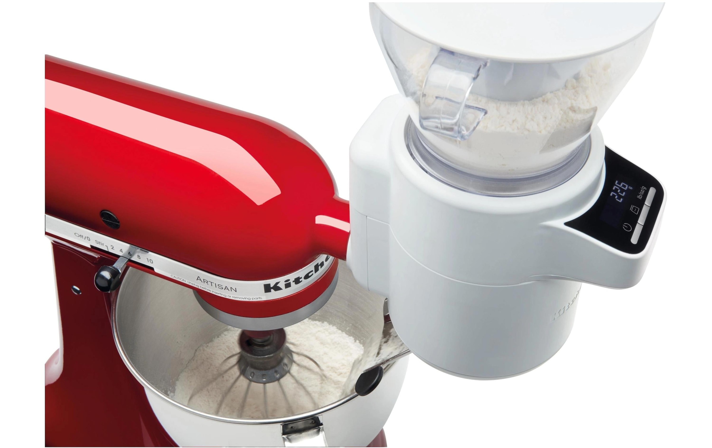 KitchenAid Siebaufsatz »5KSMSFTA« Sieb mit digitaler Waage und Trichter