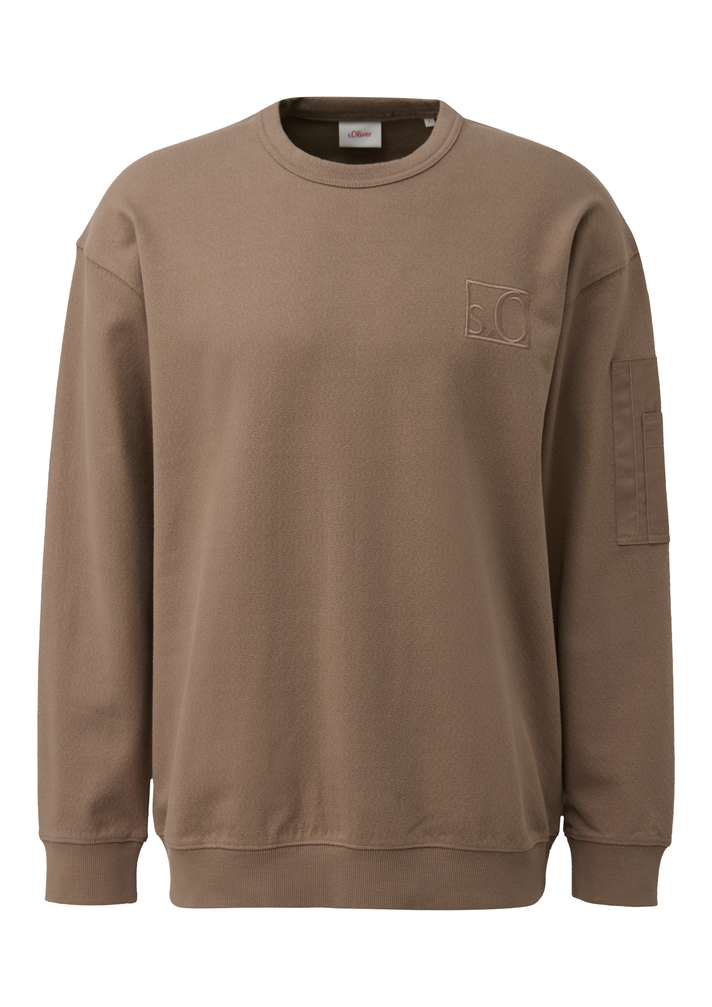 s.Oliver Sweatshirt, mit Logo Stickerei
