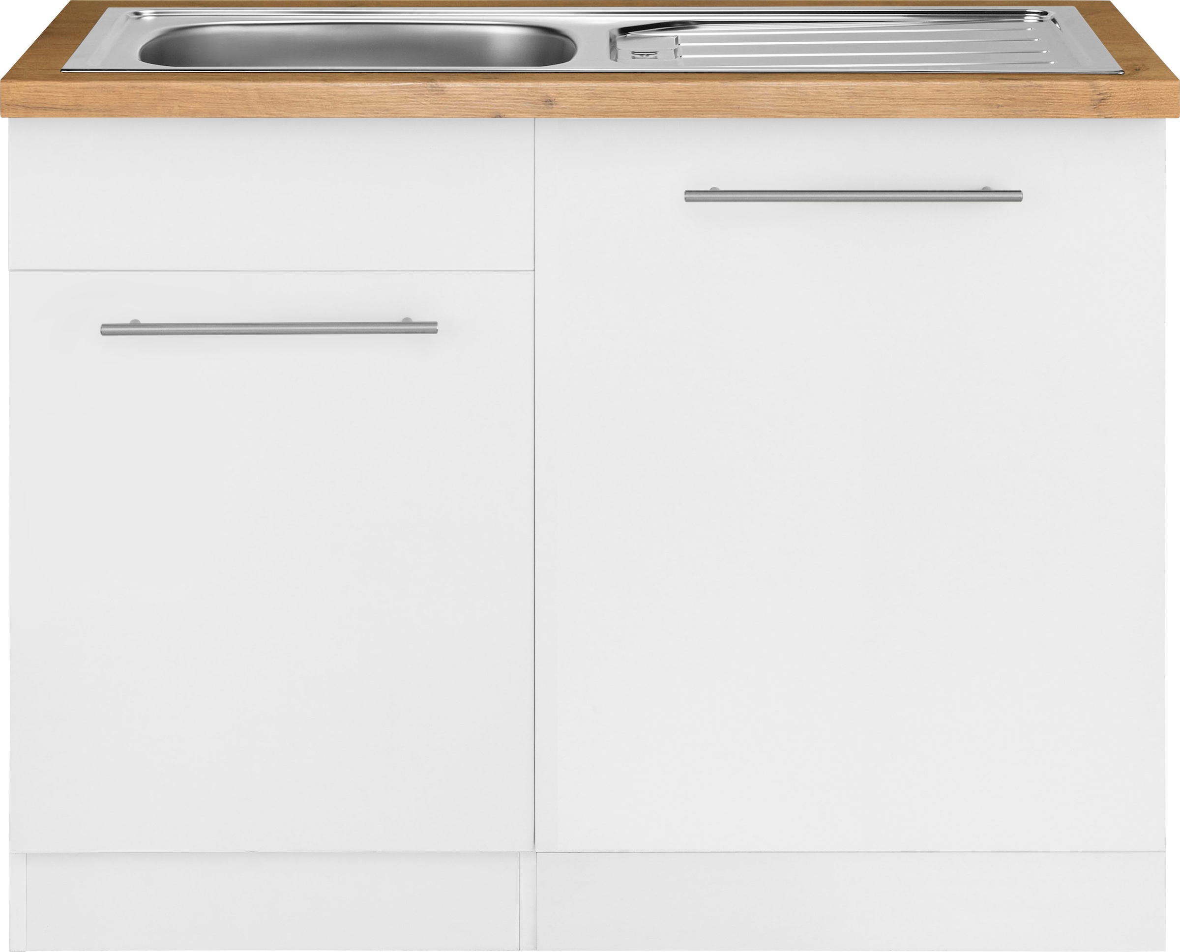 wiho Küchen Spülenschrank »Unna«, 110 cm breit, inkl. Tür/Sockel/Griff für Geschirrspüler