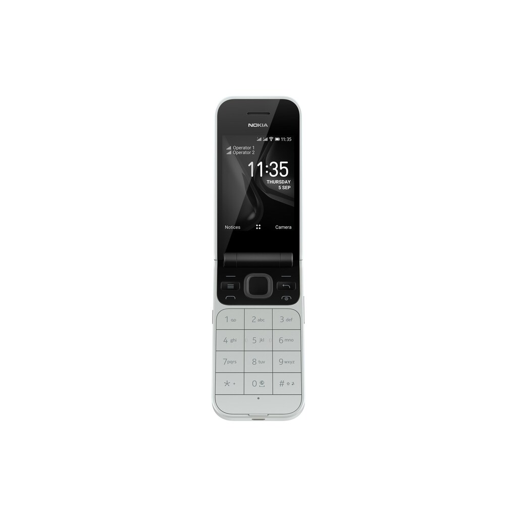 Nokia Smartphone »2720 Flip 4G Grey«, grau, 7,1 cm/2,8 Zoll, 4 GB Speicherplatz
