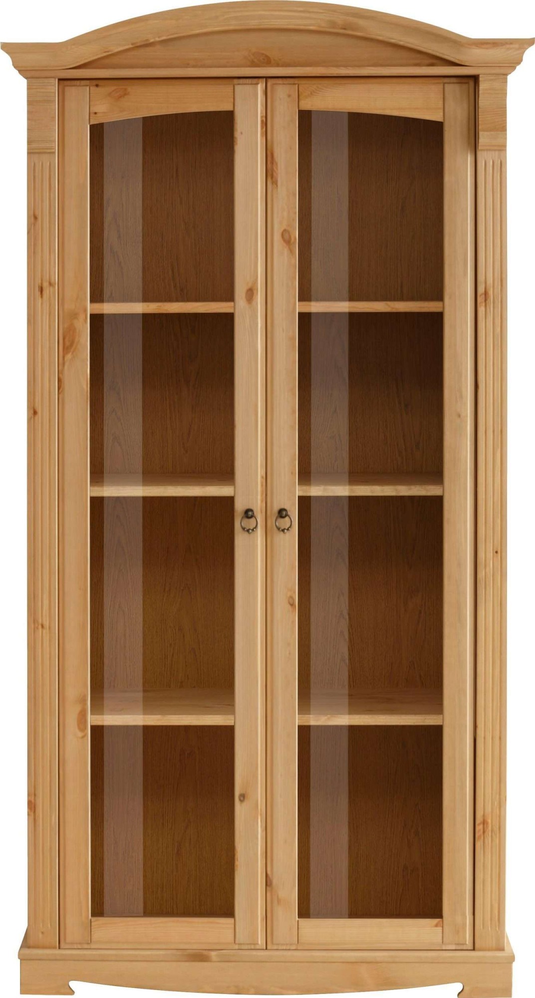 Image of GOODproduct Vitrine "Anna" Gesamtmasse (B/T/H): ca. 97/46/188 cm, mit Glastüren, Höhe 188 cm, Massivholz, mit Zierfräsungen, FSC