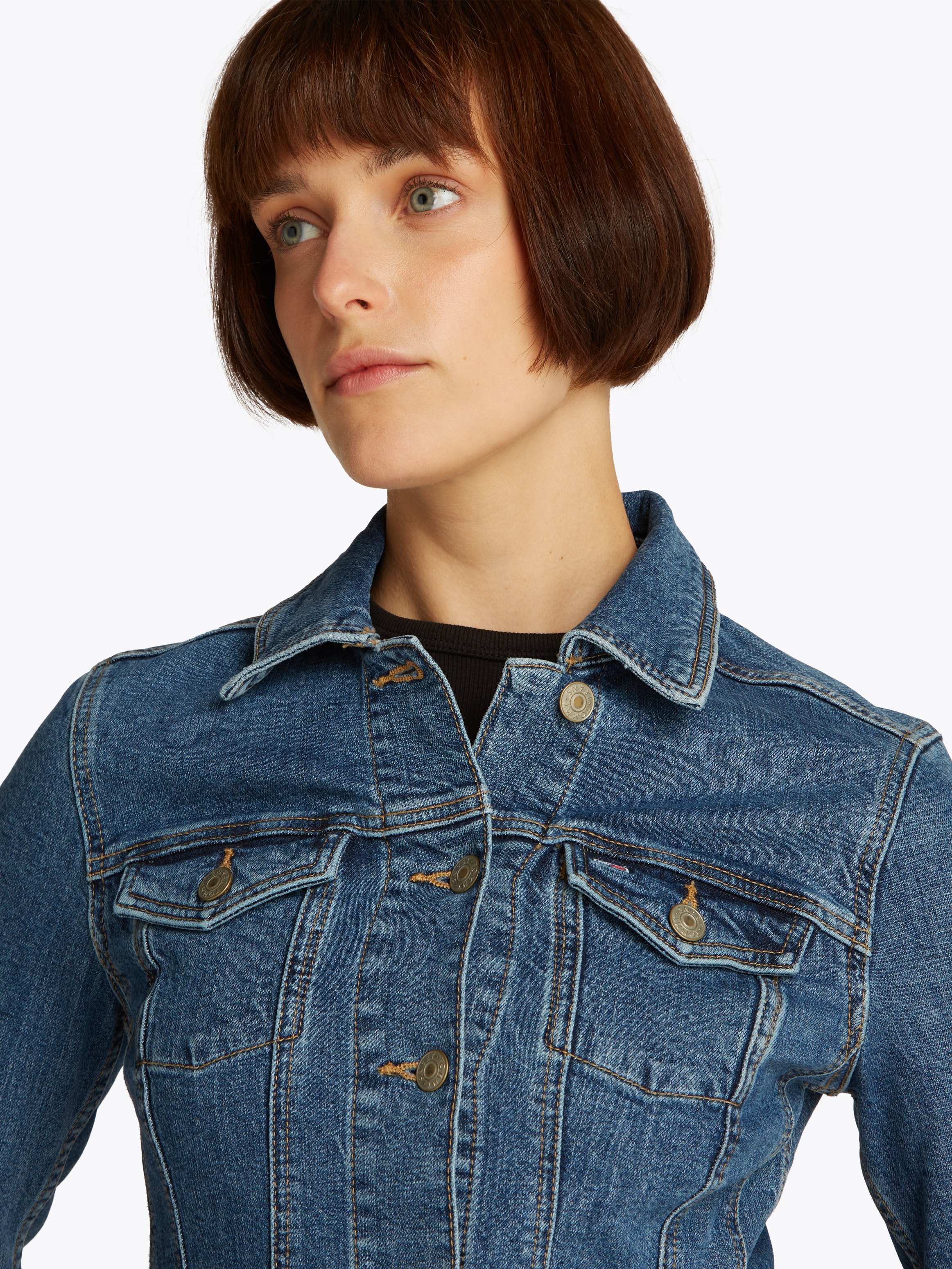 Tommy Jeans Curve Jeansjacke »VIVIANNE SKN JACKET EXT BI8130«, in Grossen Grössen