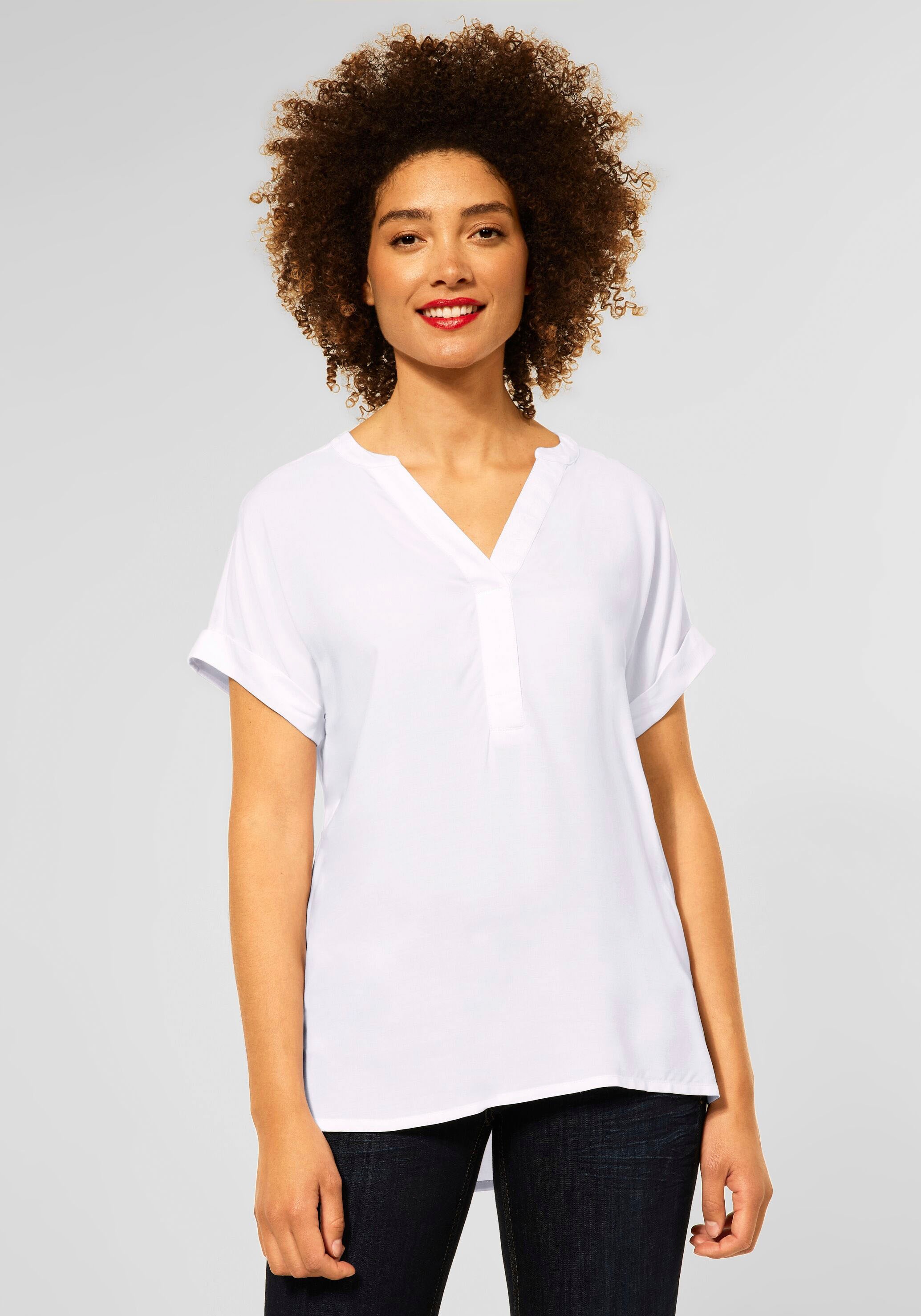 Image of STREET ONE Shirtbluse, mit überschnittenen Schultern bei Ackermann Versand Schweiz