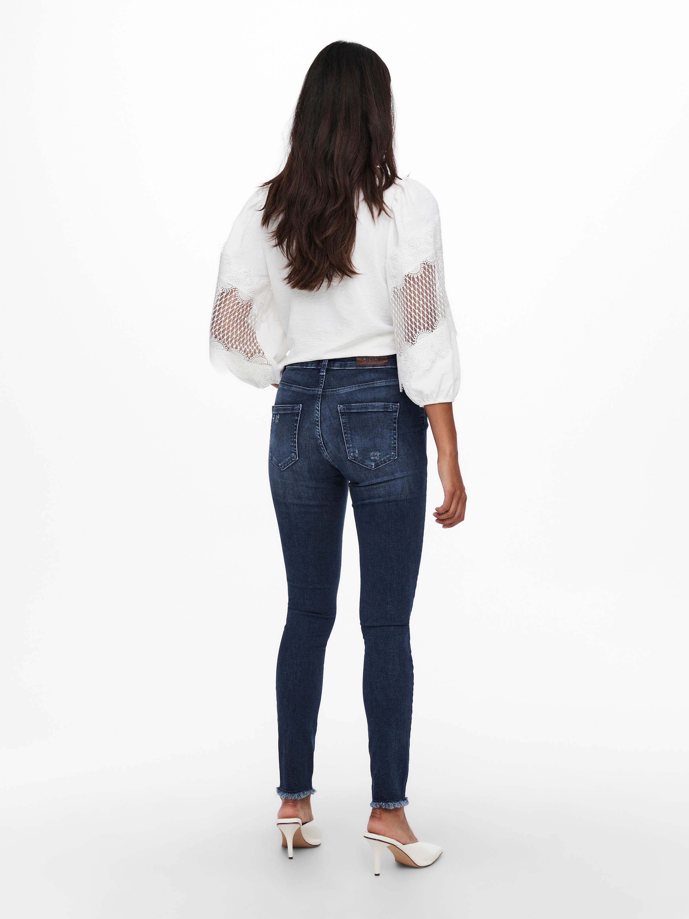 ONLY Jeans skinny »ONLBLUSH LIFE MID SK ANK RAW«