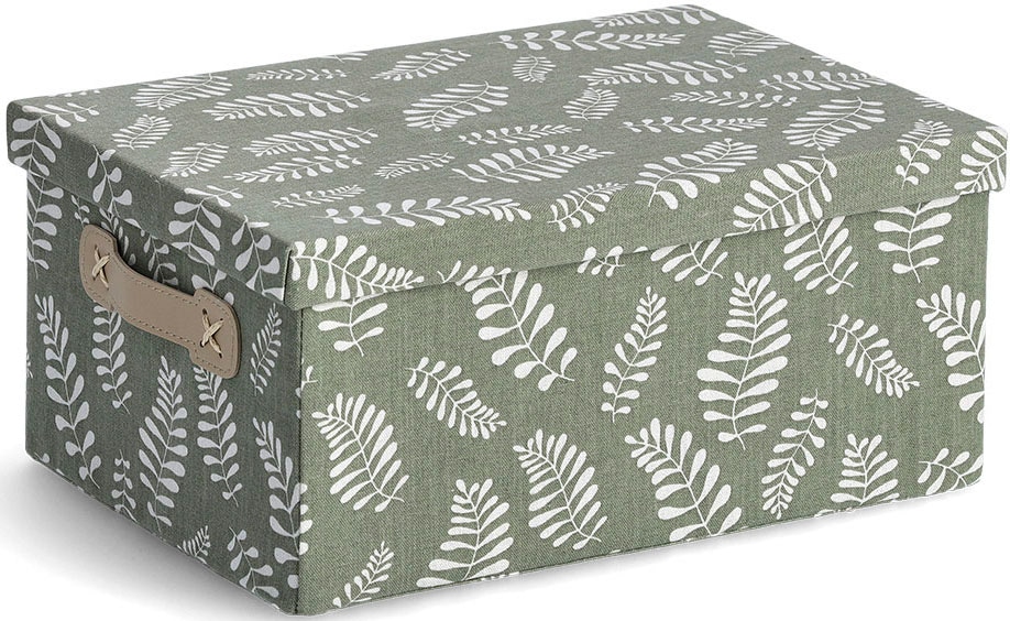 Image of Zeller Present Aufbewahrungsbox "Leaves" Baumwollmix