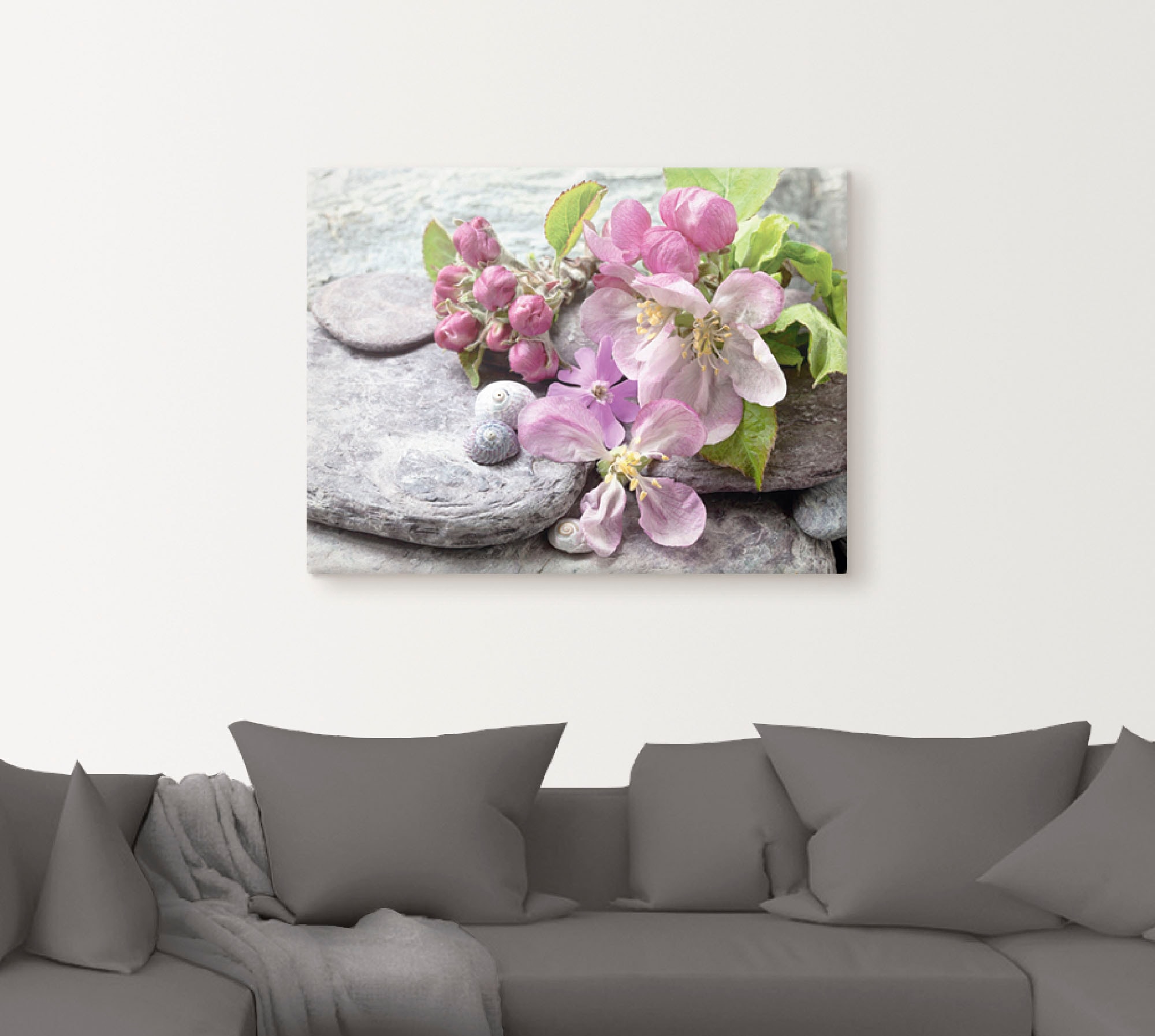 Artland Leinwandbild »Apfelblüten« Blumen 1 Stk. tlg. auf Holzrahmen gespannt