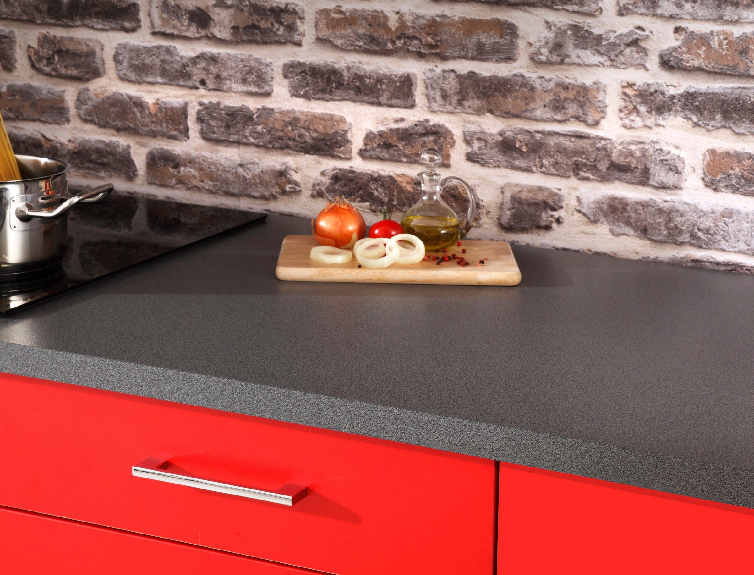 KOCHSTATION Kitchenette »KS-Paris â€“ Küchen mit einzigartigen Fotomotiven auf den Fronten« largeur 210 cm, éventuellement avec appareils électriques, avec impression motif