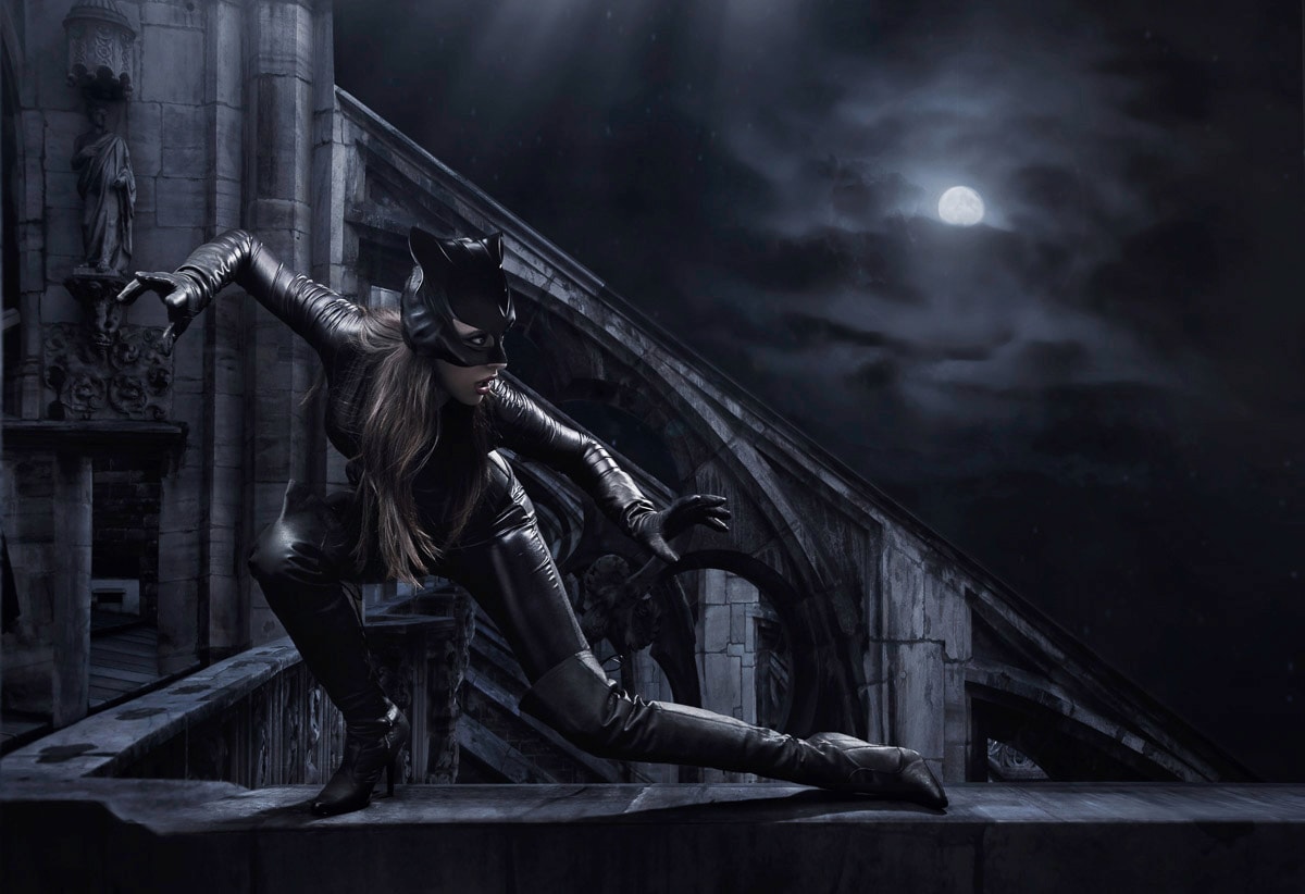 Image of Papermoon Fototapete "CAT WOMAN-SUPERHELDIN II"