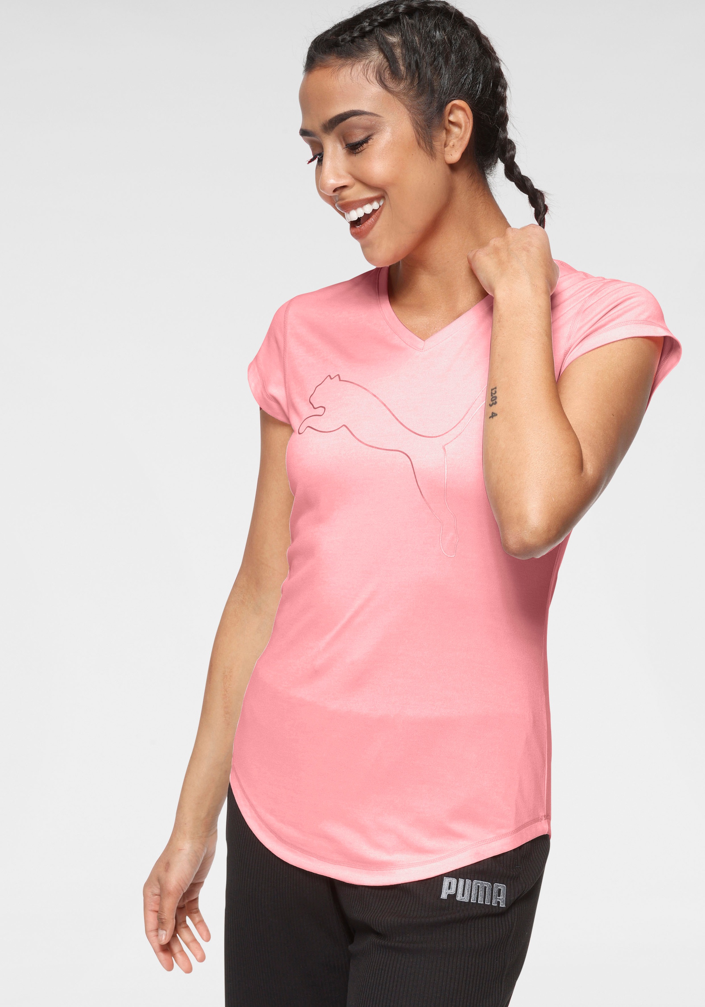 Image of PUMA Trainingsshirt »Train Favorite Heather Cat Tee« bei Ackermann Versand Schweiz