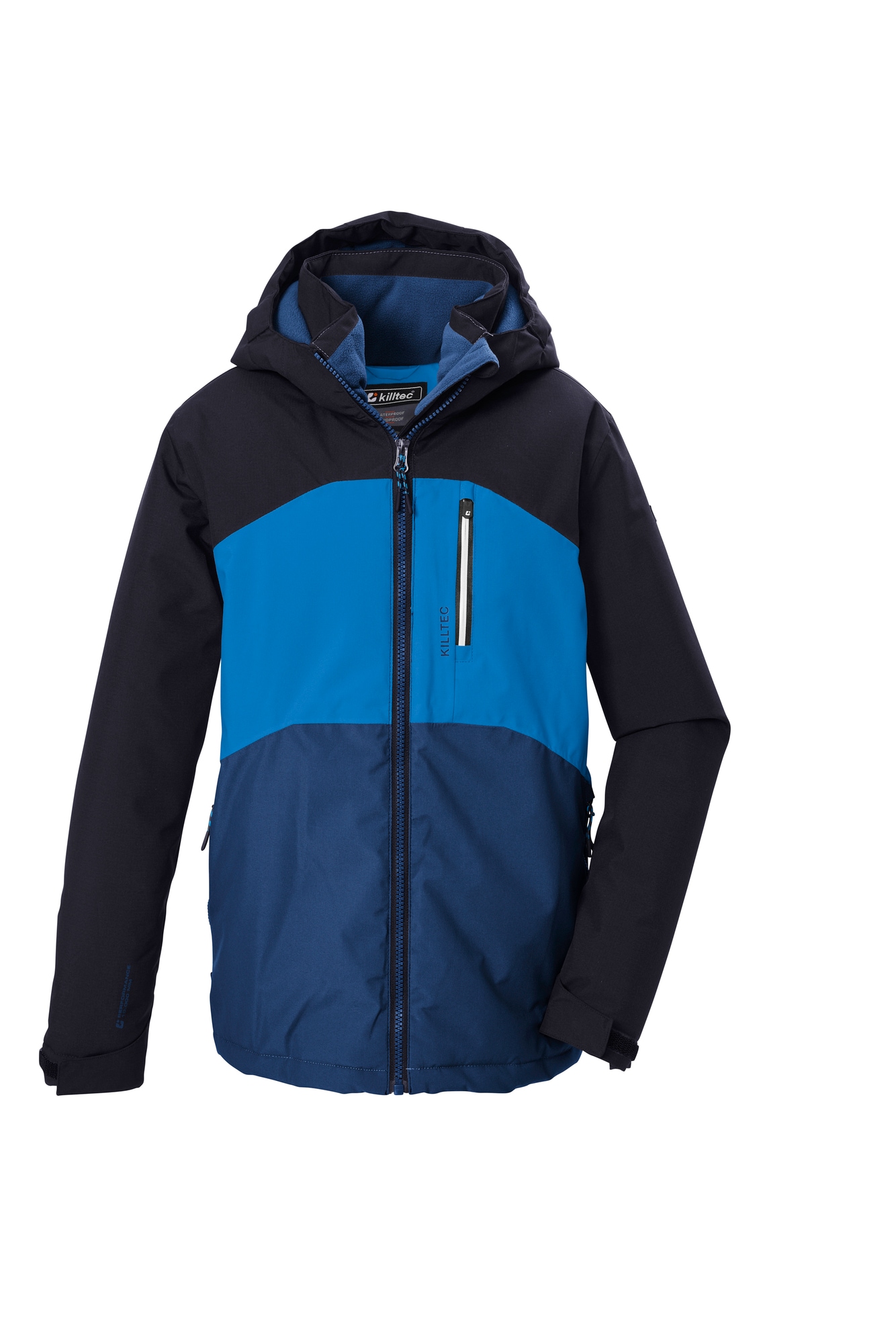 Killtec Veste fonctionnelle »KOW 172 BYS JCKT« avec capuche pour enfants, coupe-vent et imperméable, avec colonne d'eau de 10 000 mm