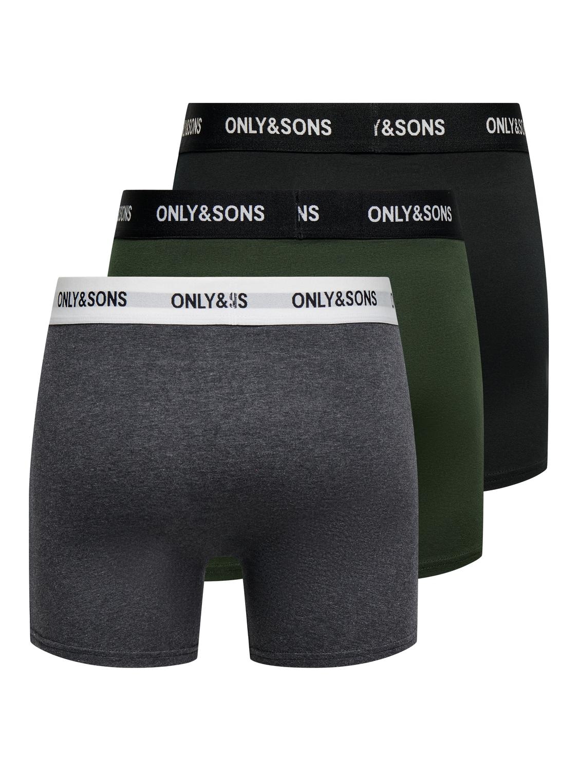 ONLY & SONS Trunk »ONSFITZ SOLID BLACK TRUNK 3PACK NOOS« Packung, 3 Stk.