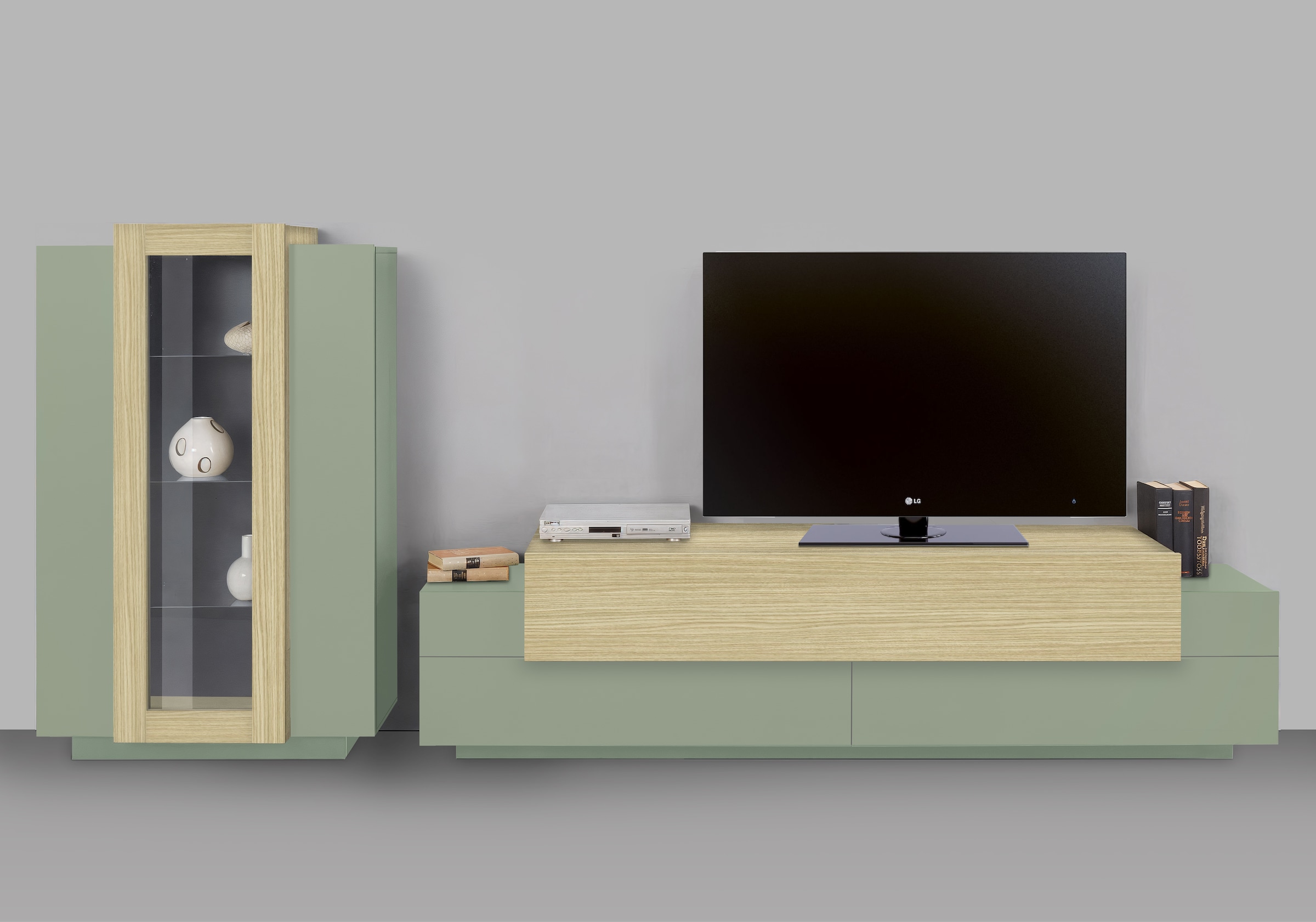 INOSIGN Wohnwand »Coro, Anbauwand, Medienwand« Set, 2 Stk. tlg.