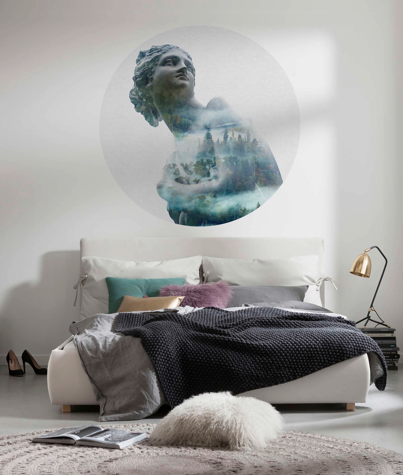 Komar Vliestapete »Vlies selbstklebend - Gaia - Grösse 125 x 125 cm«, bedruckt, Wohnzimmer, Schlafzimmer