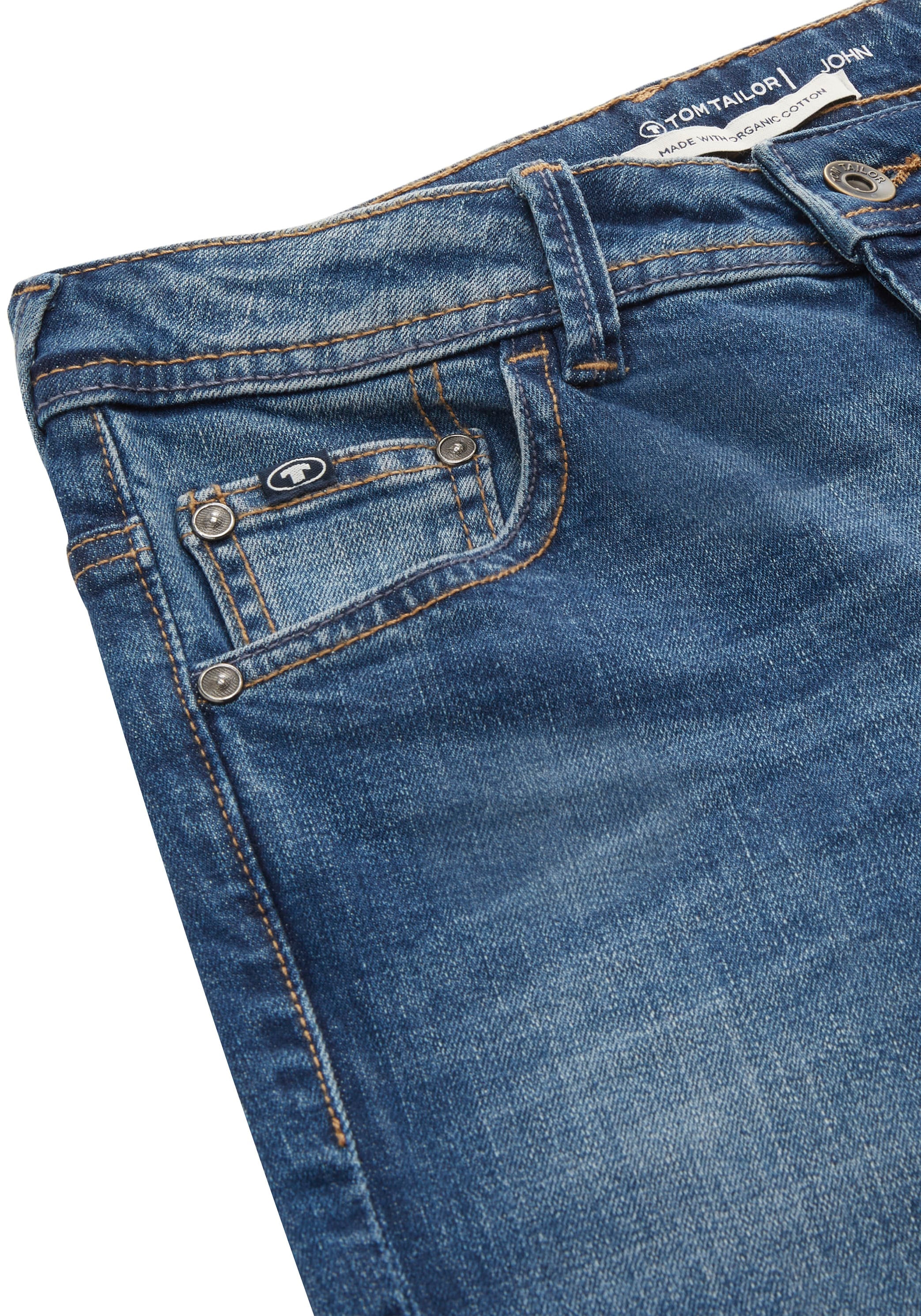 TOM TAILOR 5-Pocket-Jeans »JOHN«, mit starker Waschung