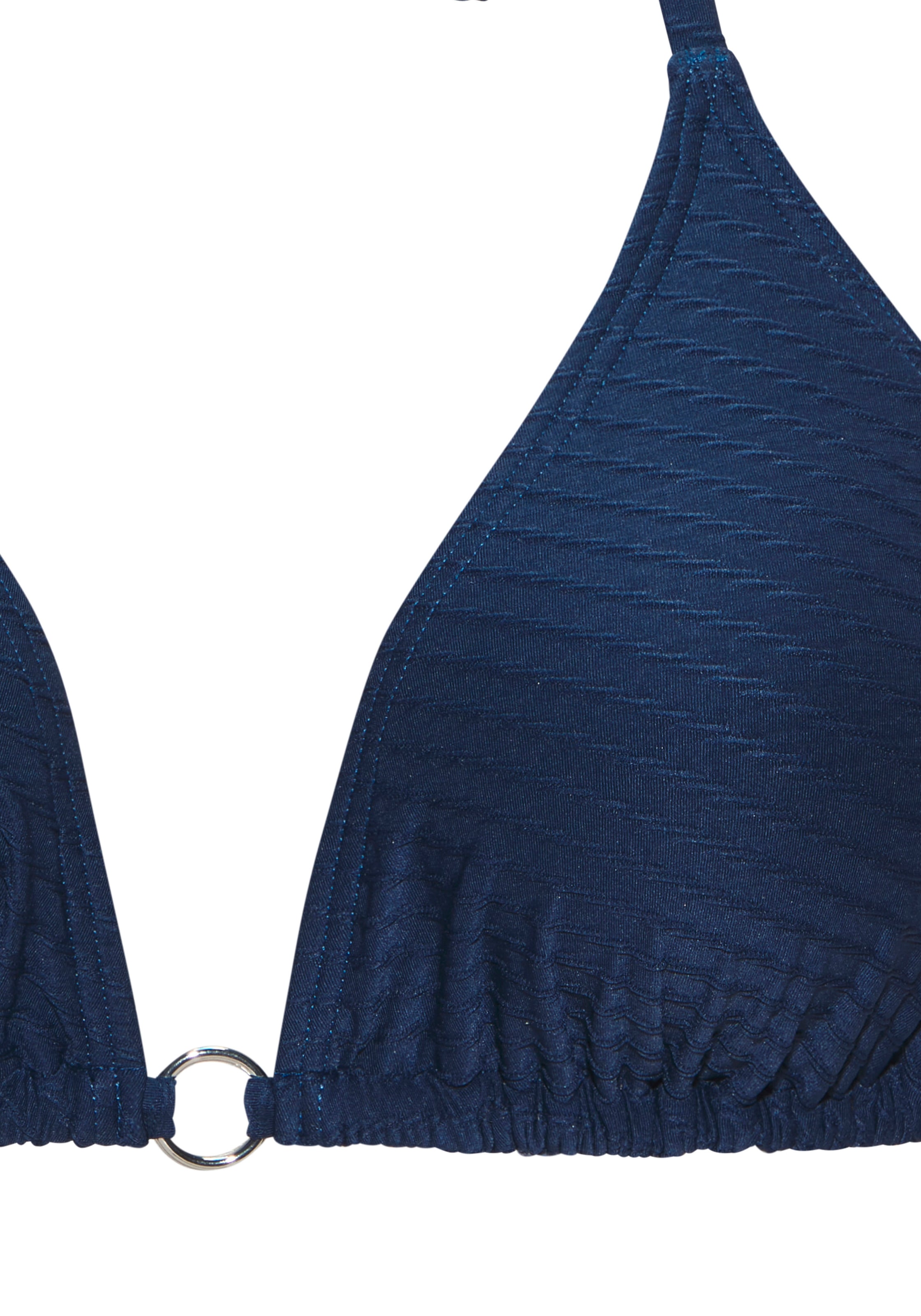 s.Oliver Triangel-Bikini mit silberfarbenen Zierringen