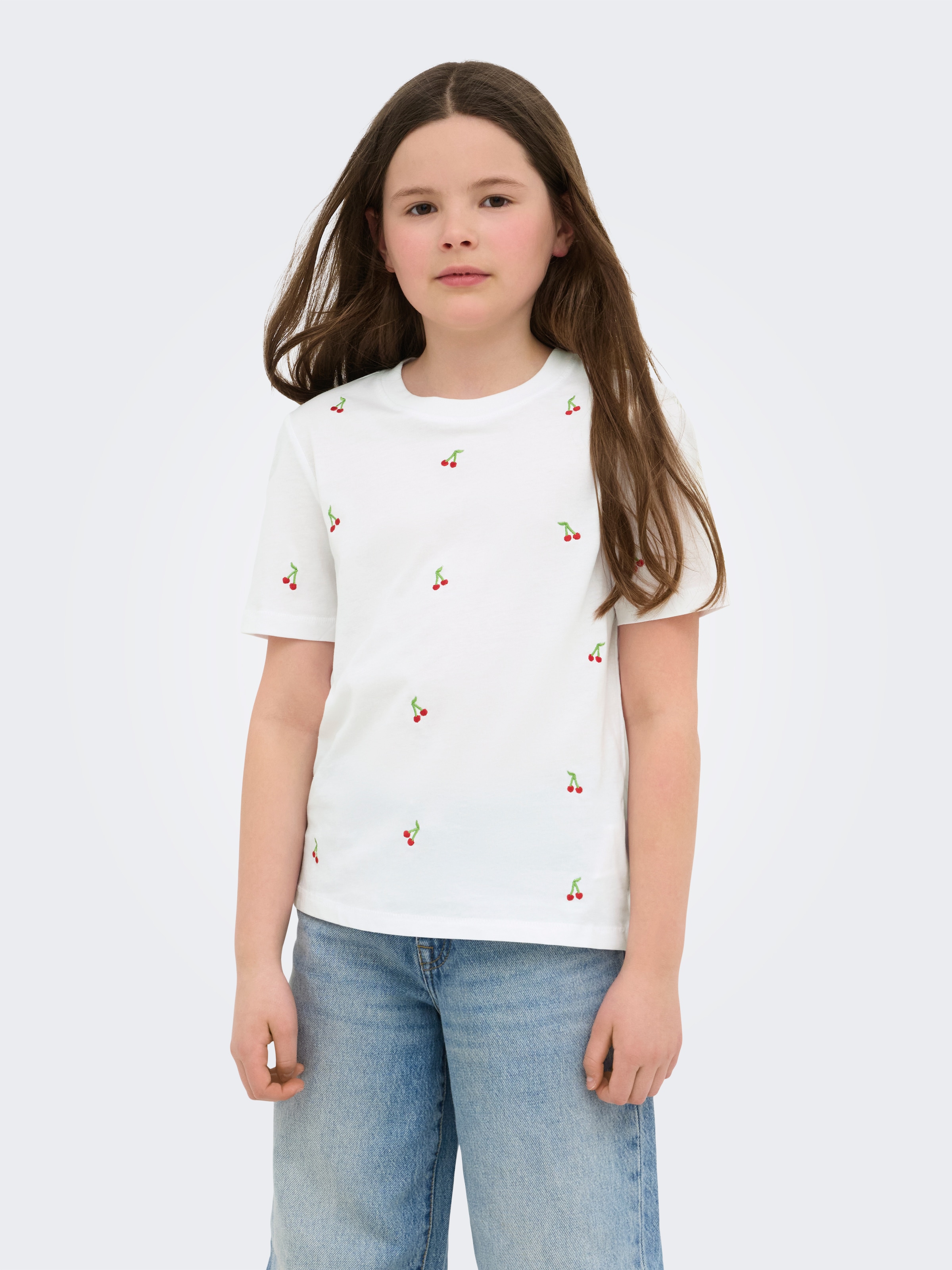 Image of KIDS ONLY T-Shirt "KOGKETTY LIFE S/S O-NECK TOP JRS NOOS" Baumwolle, normal geschnitten