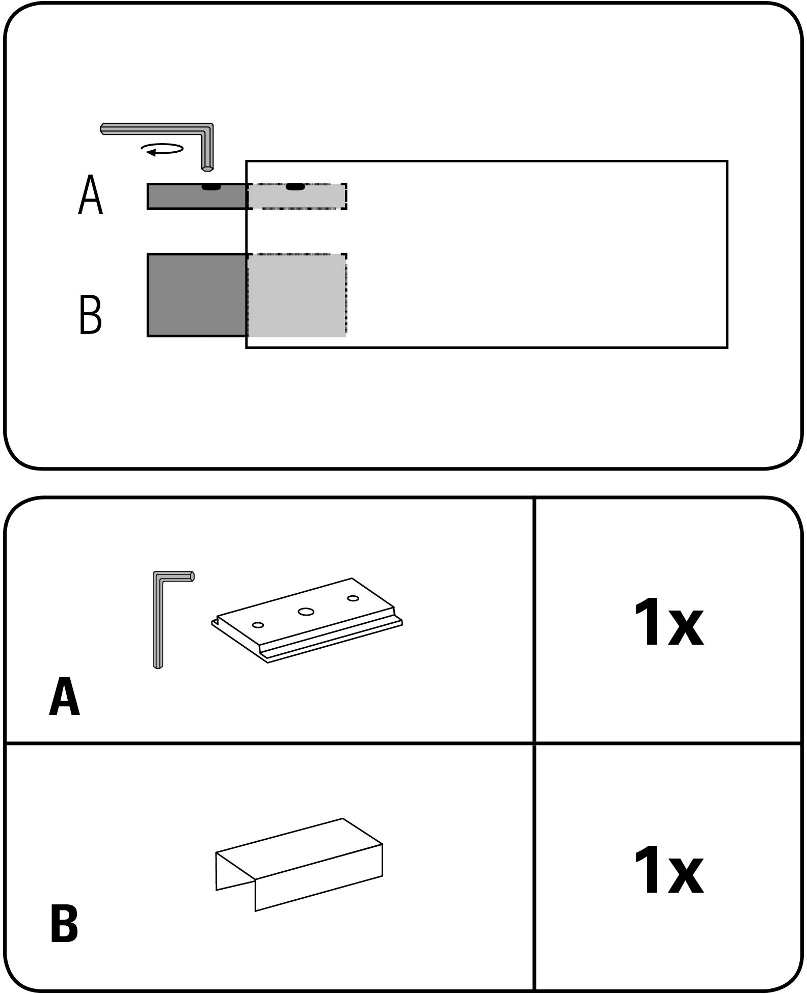 GARDINIA Schienenverbinder für Vorhangschienen »Luna«, (1 St.), Serie Aluminium-VHS Set Luna