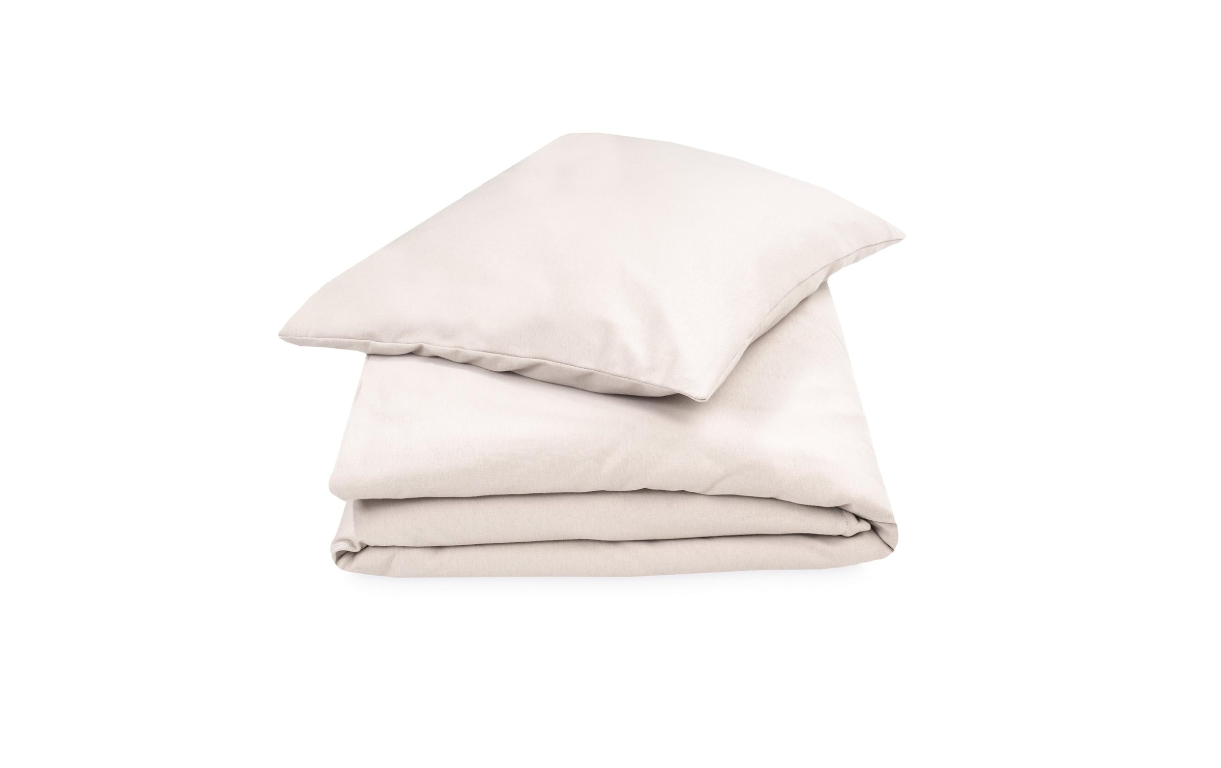 Julius Zöllner Kinderbettwäsche »Uni oatmeal 100/135+40/60 cm« 2