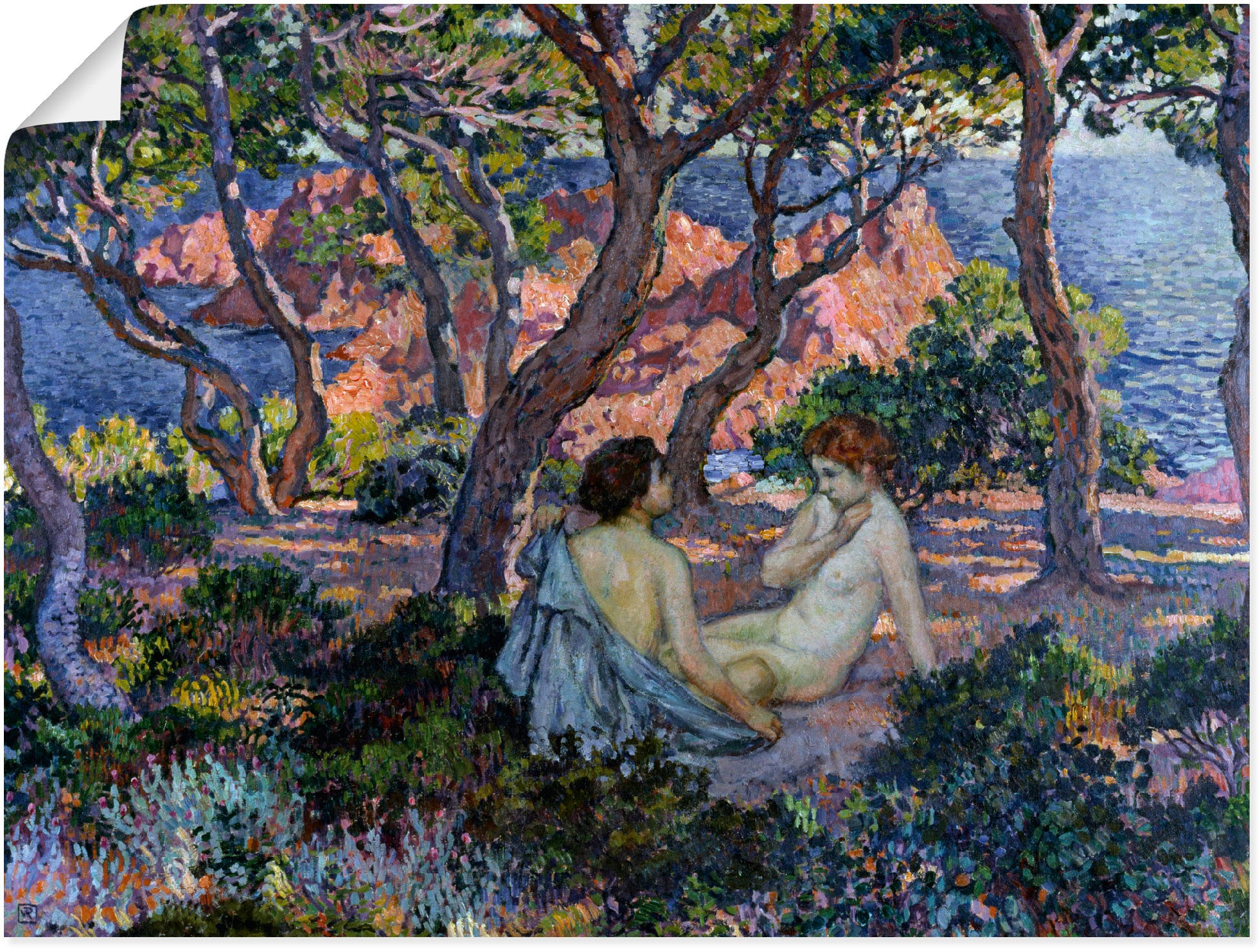 Image of Artland Wandbild »Im Schatten der Pinien«, Baumbilder, (1 St.), in vielen Grössen & Produktarten - Alubild / Outdoorbild für den Aussenbereich, Leinwandbild, Poster, Wandaufkleber / Wandtattoo auch für Badezimmer geeignet bei Ackermann Versand Schweiz