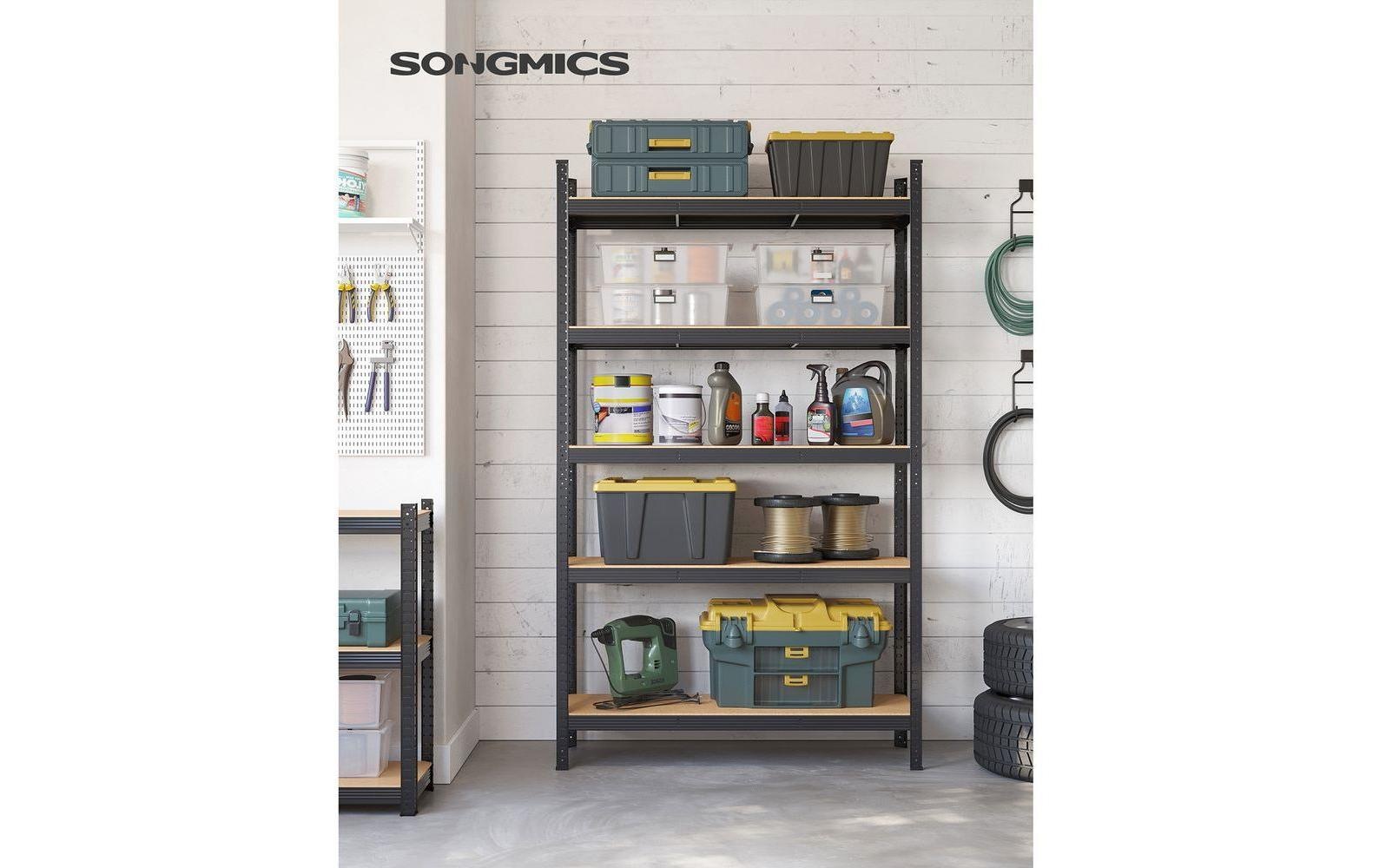 SONGMICS Regal »5 Ablagen Schwarz«