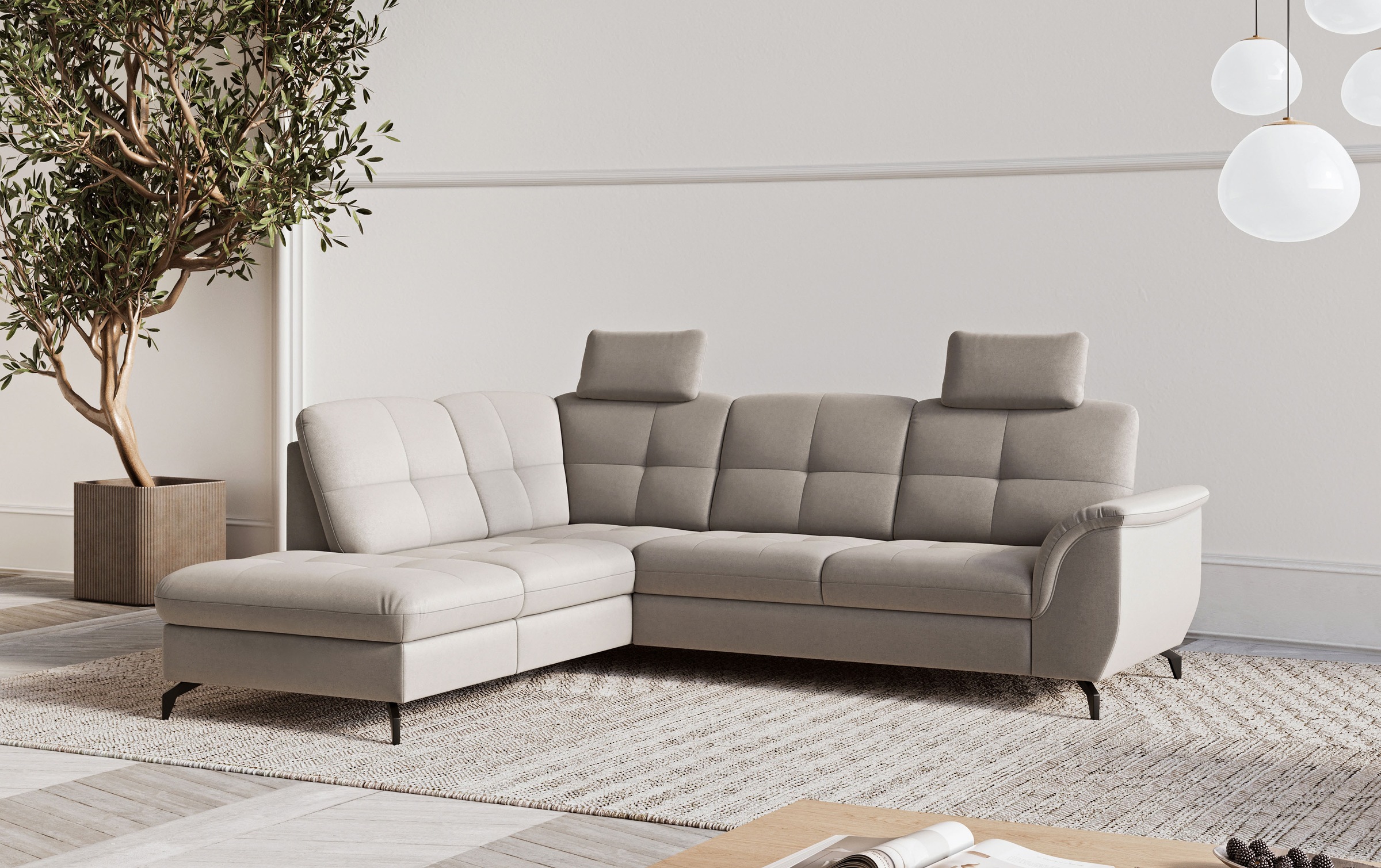 sit&more Ecksofa »Zora« wahlweise mit Bettfunktion und Bettkasten