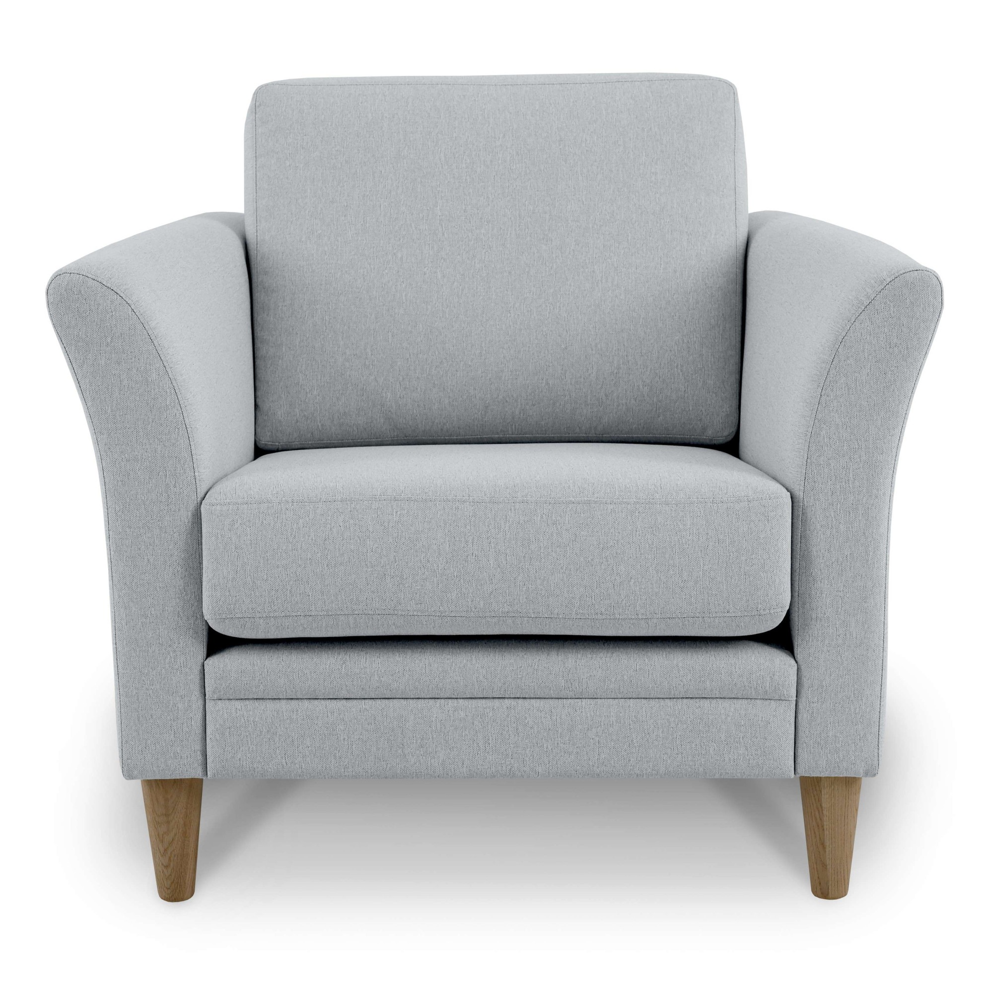 GOODproduct Fauteuil »Arellano, Breite 93 cm« design classique, avec pieds en bois massif, tissu fin