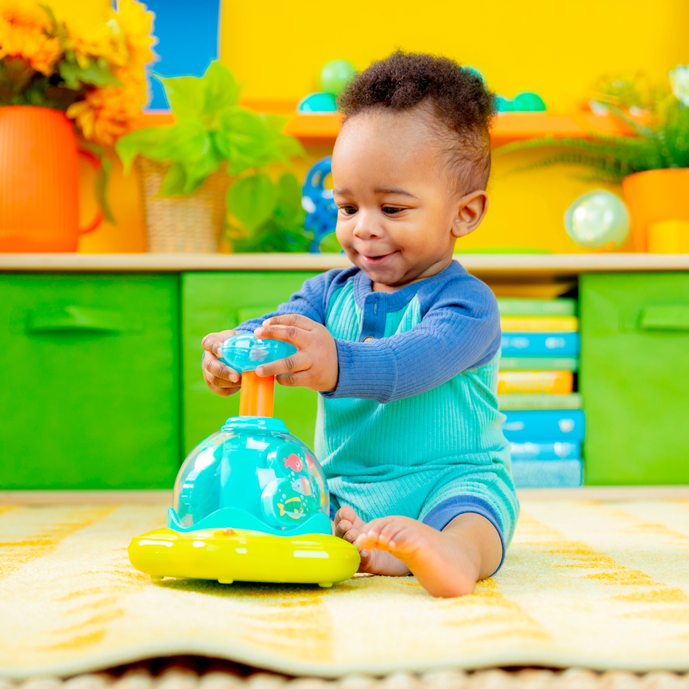 Bright Starts Gyroscope »Press & Glow Spinner™« mit Licht und Sound