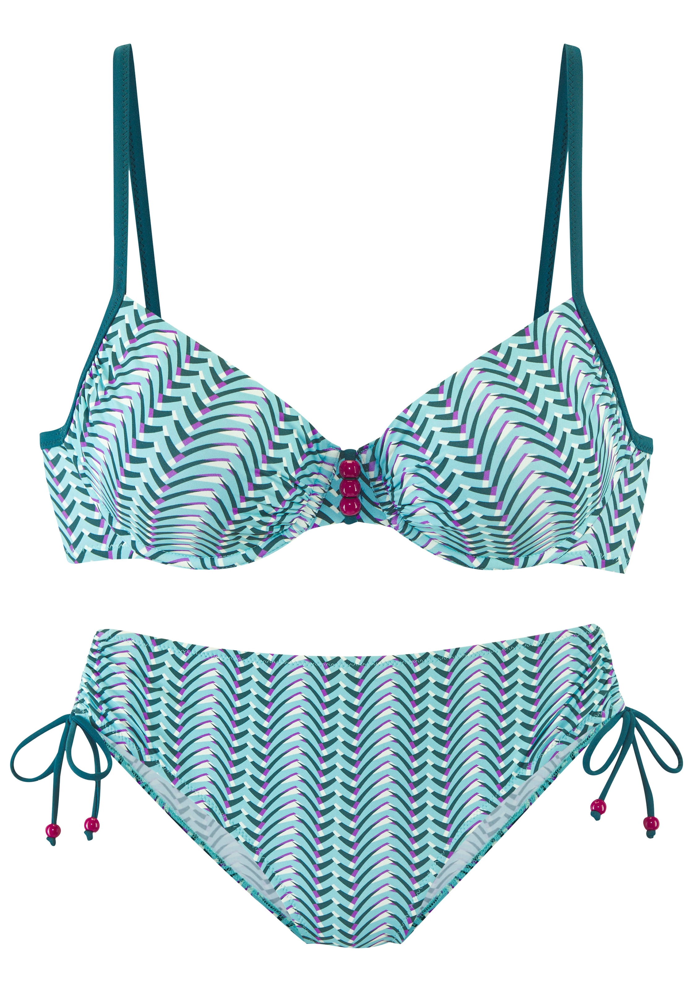 Image of Vivance Bügel-Bikini mit Zierperlen