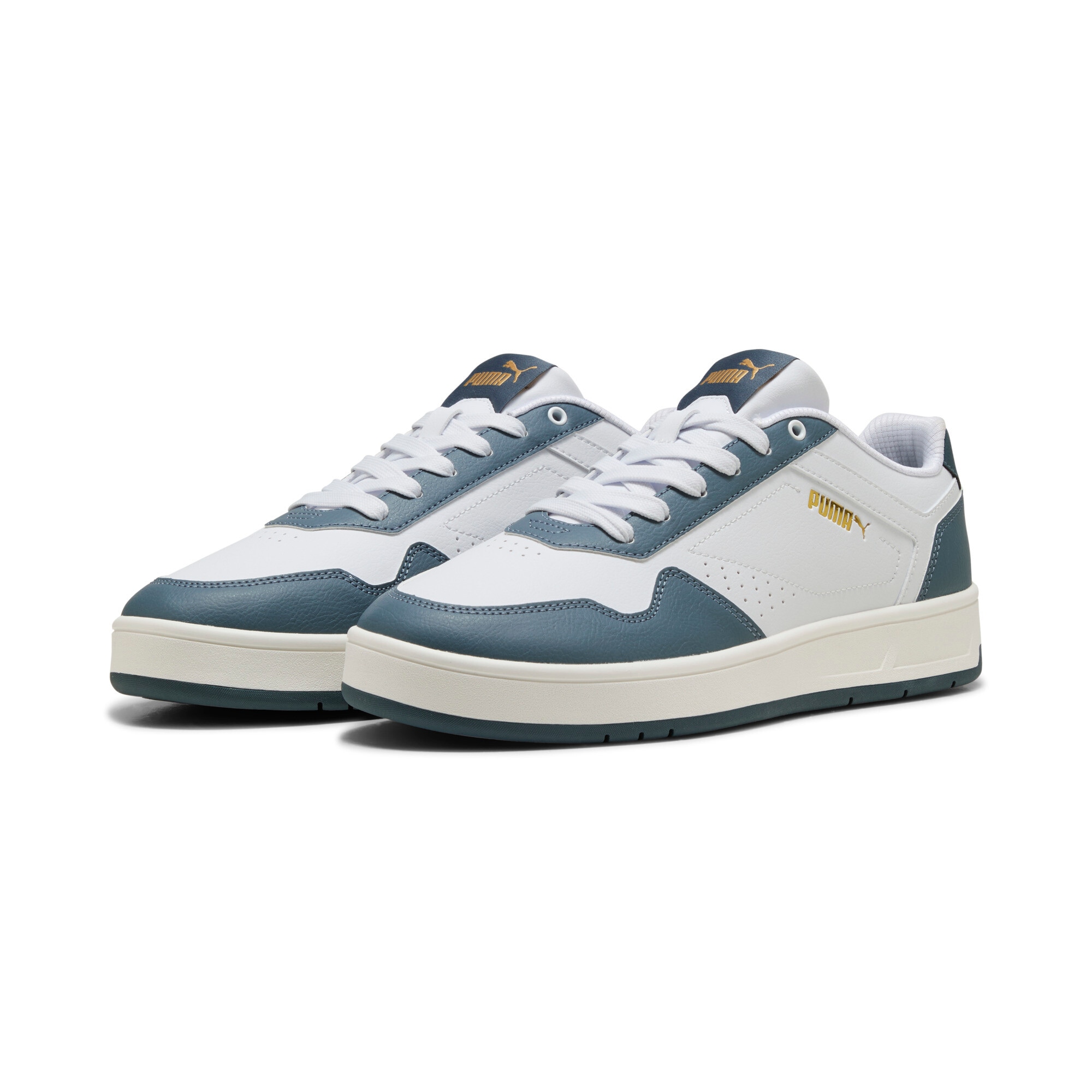 Image of PUMA Sneaker "COURT CLASSIC" für sportliche Einsätze, mit Gummi-Laufsohle, mit Schnürverschluss