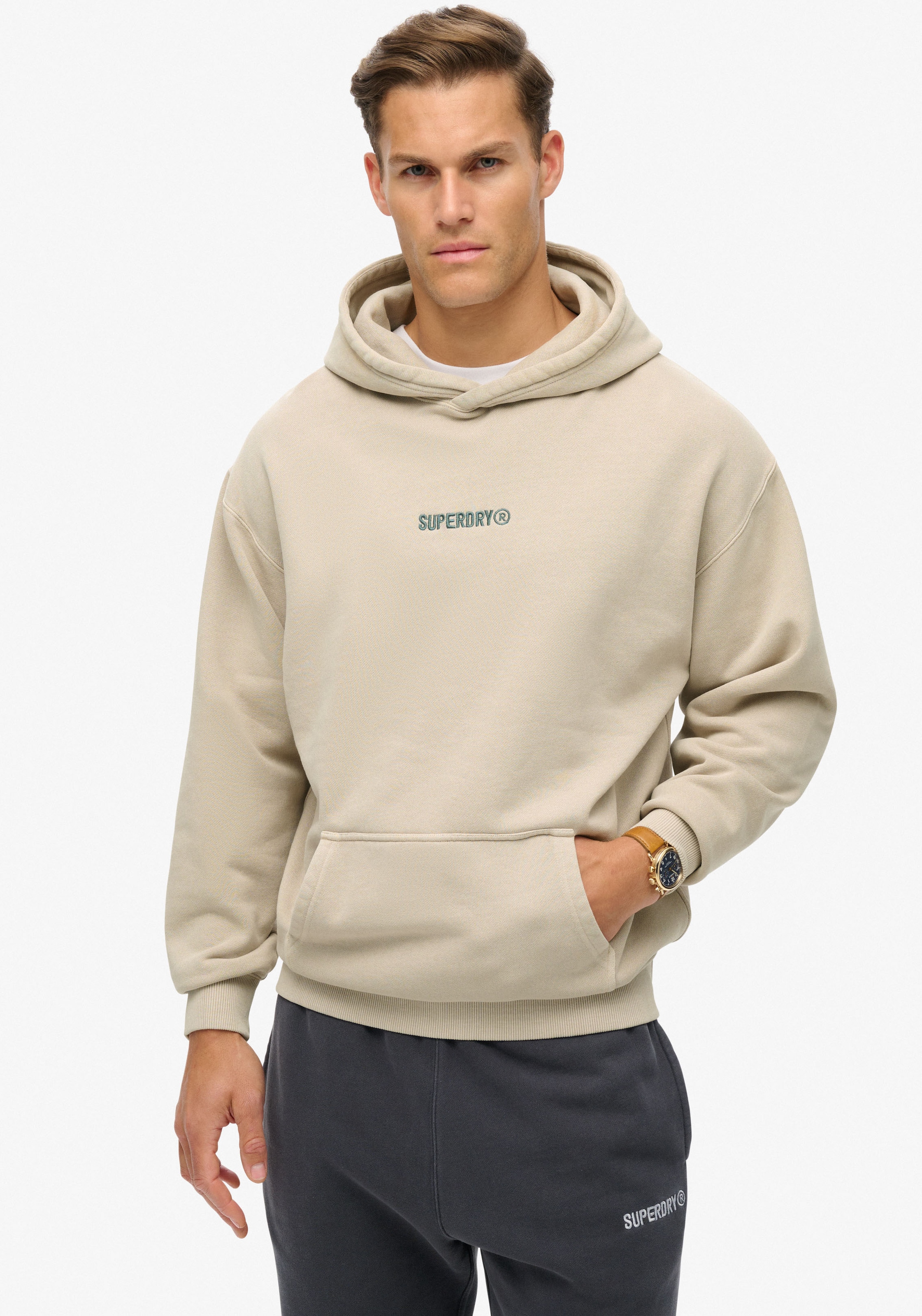 Kapuzensweatshirt »MICRO LOGO GRAPHIC LOOSE HOOD«