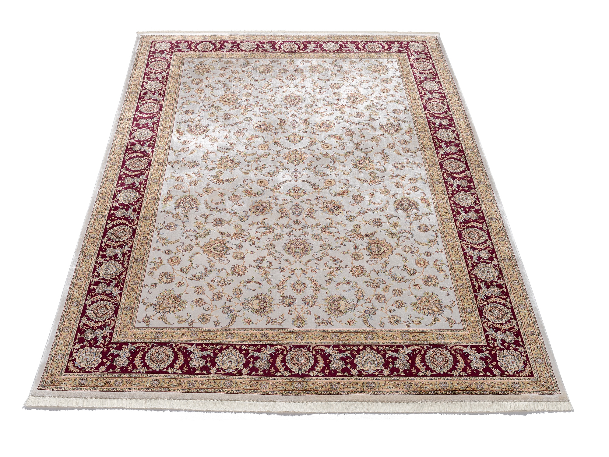 OCI DIE TEPPICHMARKE Teppich »SILK LINE ALLOVER« rechteckig 5 mm Höhe Kurzflor,Seide, hochwertig, Wohnzimmer
