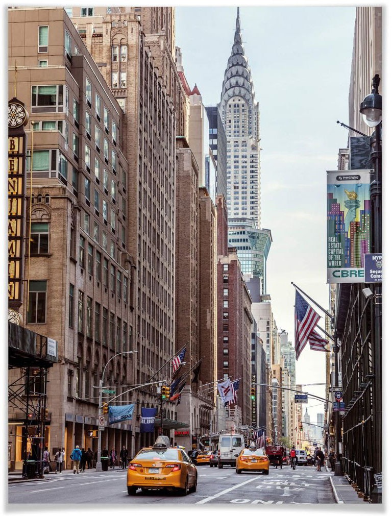 Image of Wall-Art Poster »Chrysler Building New York«, Gebäude, (1 St.), Poster, Wandbild, Bild, Wandposter bei Ackermann Versand Schweiz