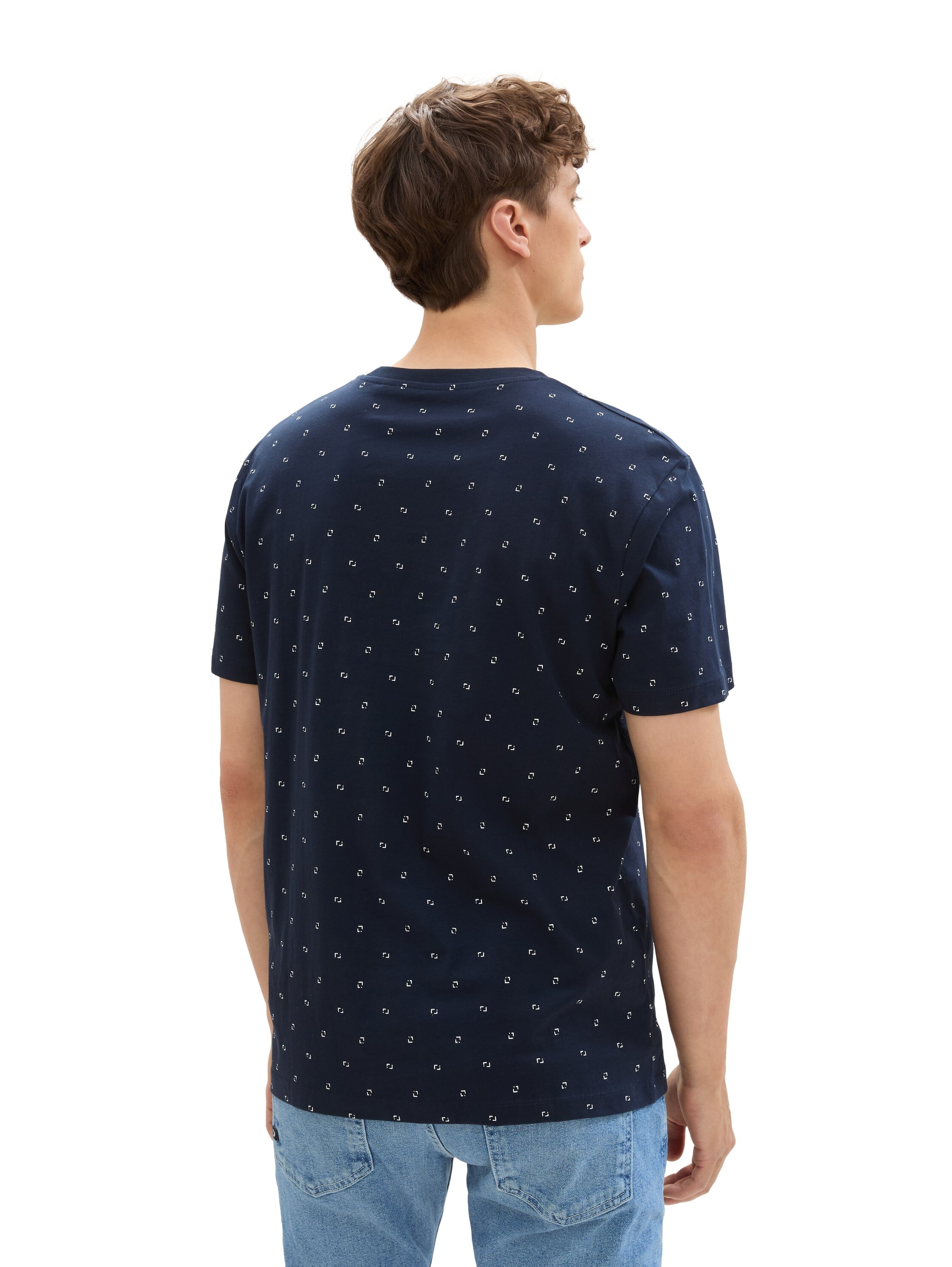 TOM TAILOR Denim Rundhalsshirt, mit Minimal-Print