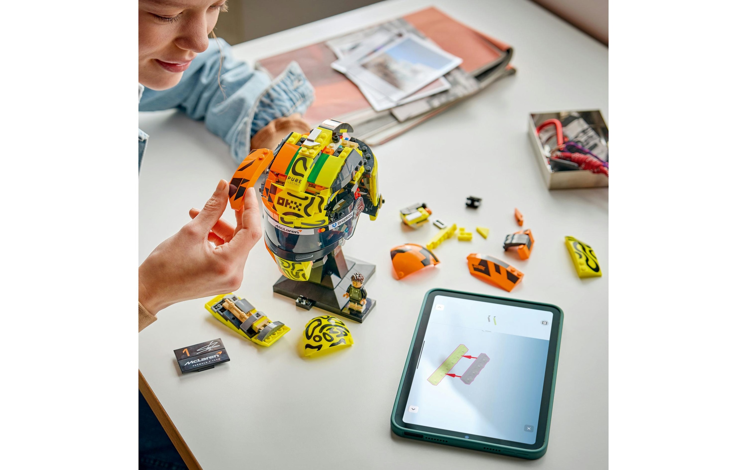 LEGO® Konstruktionsspielsteine »McLaren Mastercard F1® Team Lando Norris’ Helm (43023)« LEGO Editions Formular 1