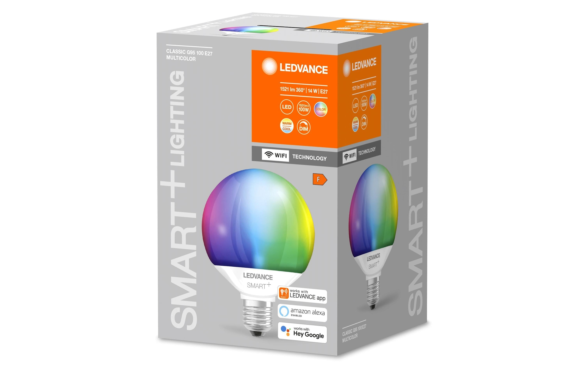 LED-Leuchtmittel »SMART+ Classic Globe, E27, 14 W, RGBW«, E27, Farbwechsler