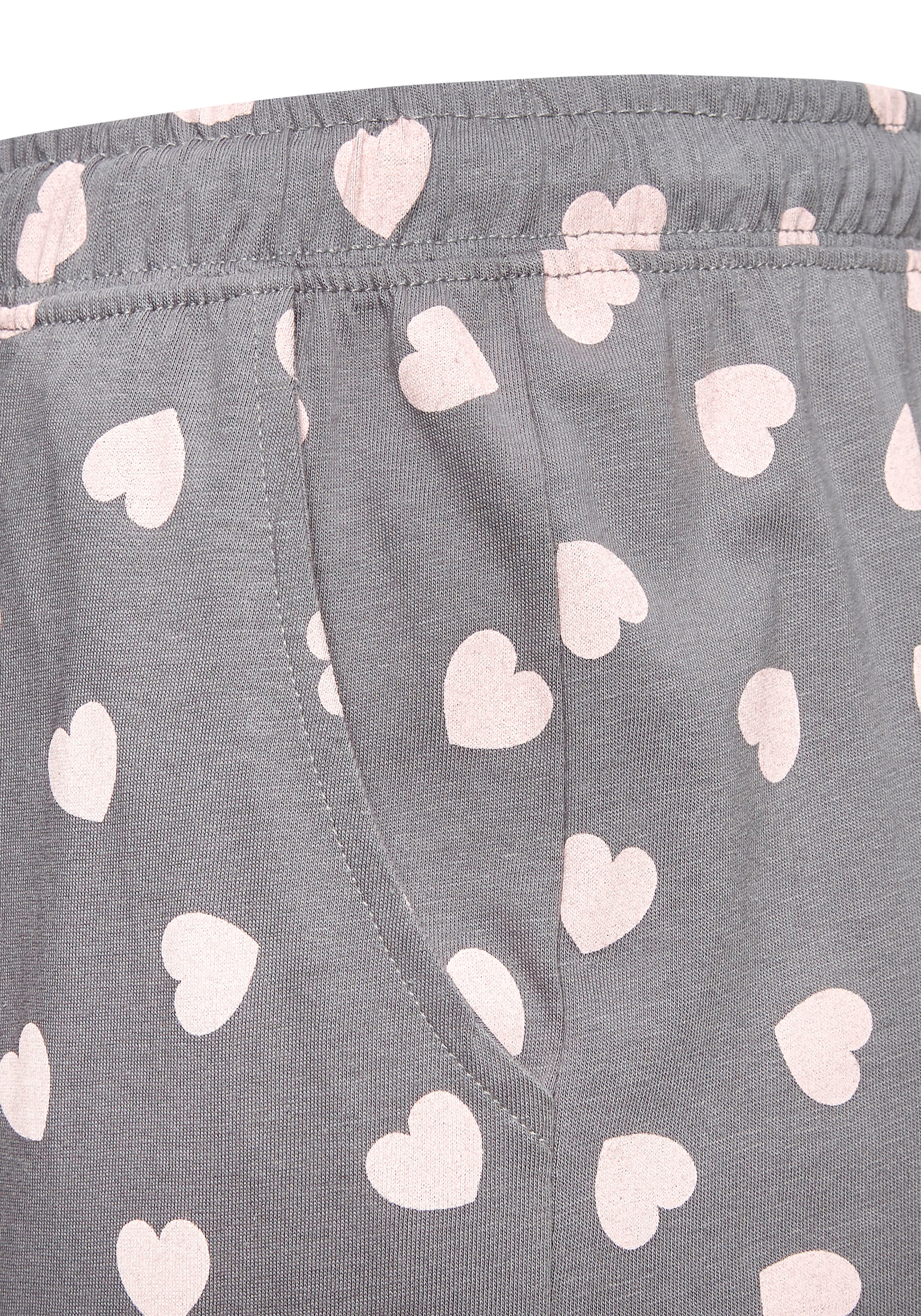 Vivance Dreams Pyjama Packung, 2er Pack, 4 tlg. mit süssem Herzmuster