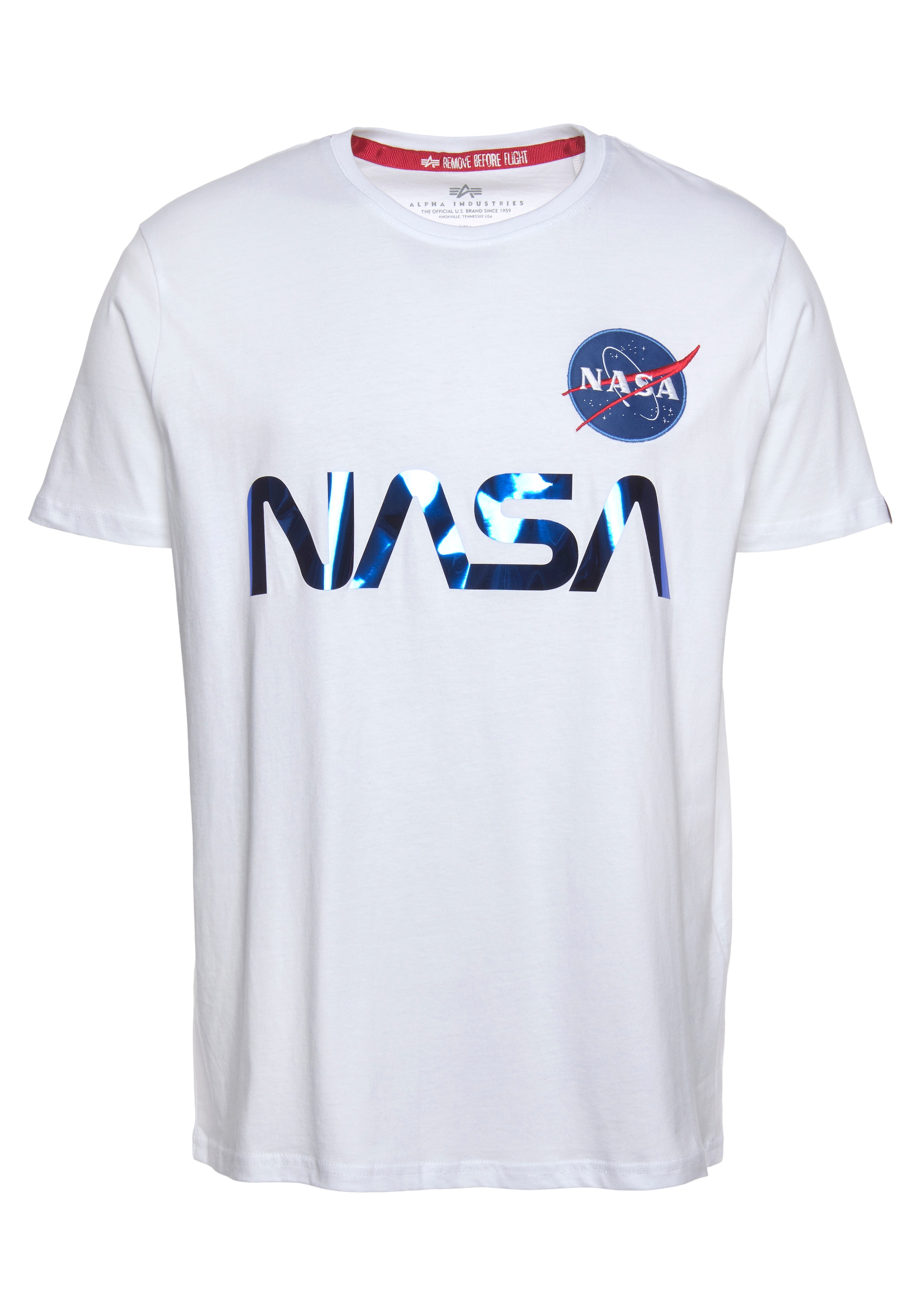 Alpha Industries Rundhalsshirt »Nasa Reflective Tee«