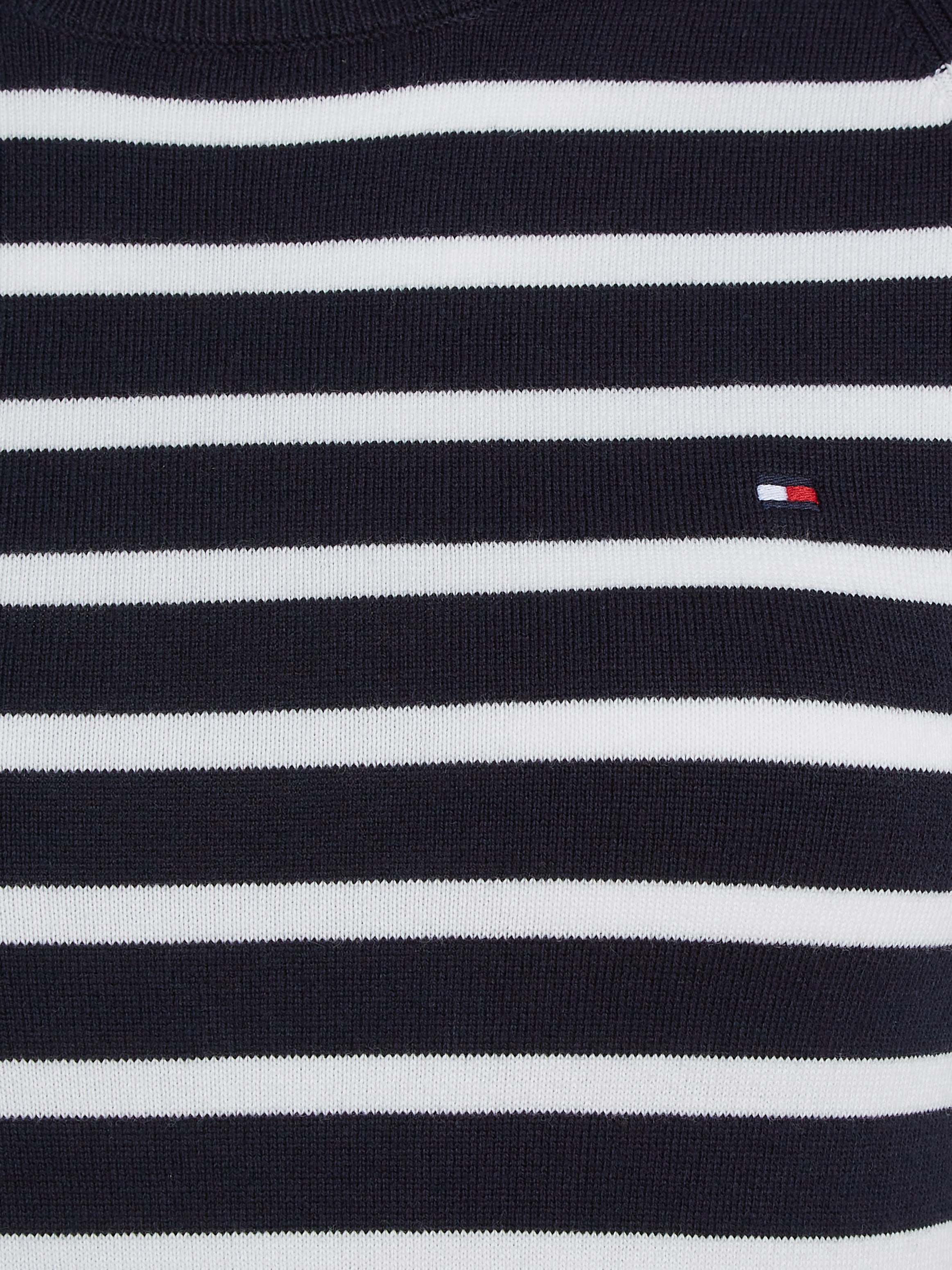 Tommy Hilfiger Jerseykleid »CO JERSEY STITCH F&F DRESS«, mit Logostickerei auf der Brust