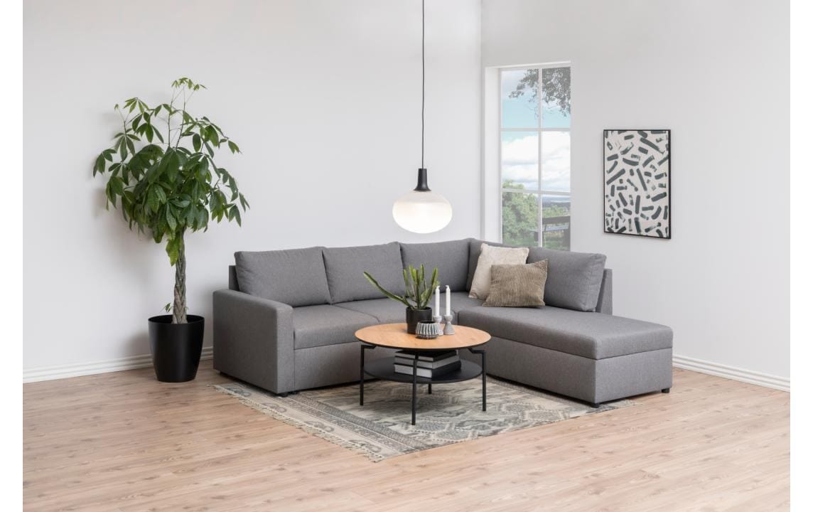 AC Design Couchtisch »Goldington Beistelltisch, Kaffetisch« Sofatisch, rund, dekorativem Rahmen, 1 Ablage, T: 80 cm