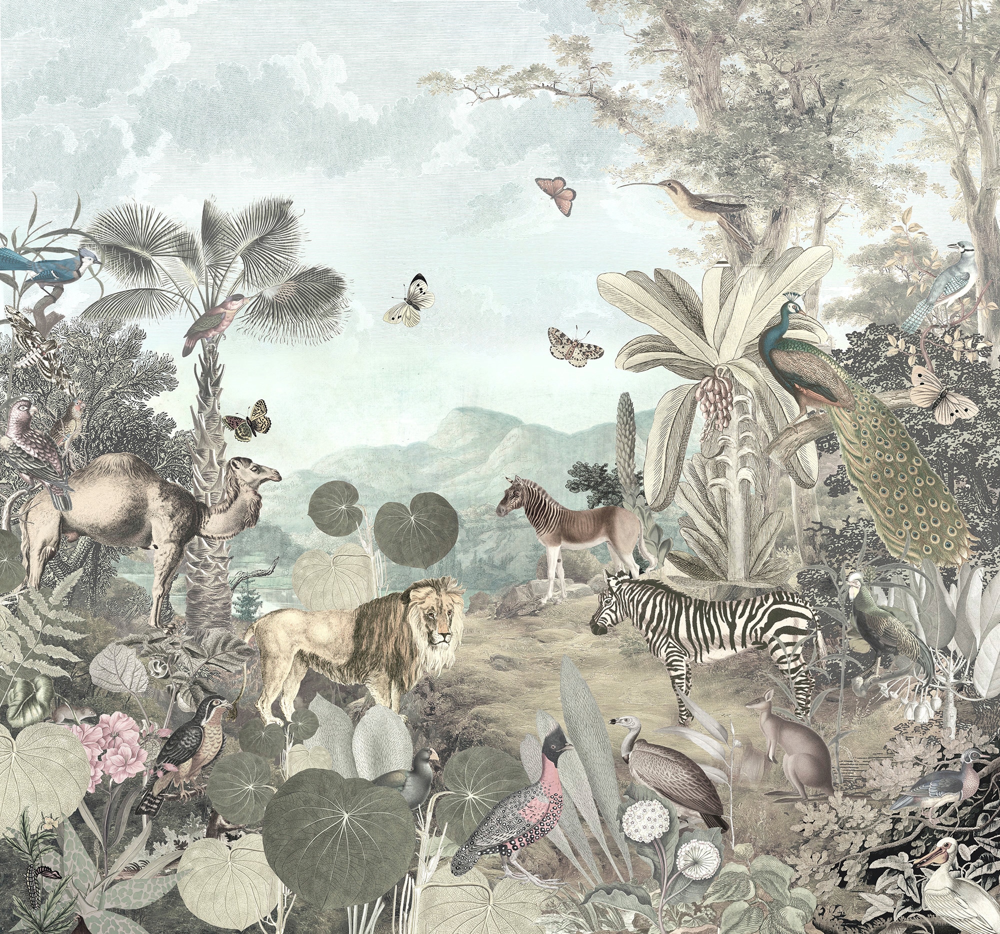 Image of Komar Vliestapete "Digitaldruck Vlies - Creation - Grösse 300 x 280 cm" bedruckt glatt Wohnzimmer, Schlafzimmer