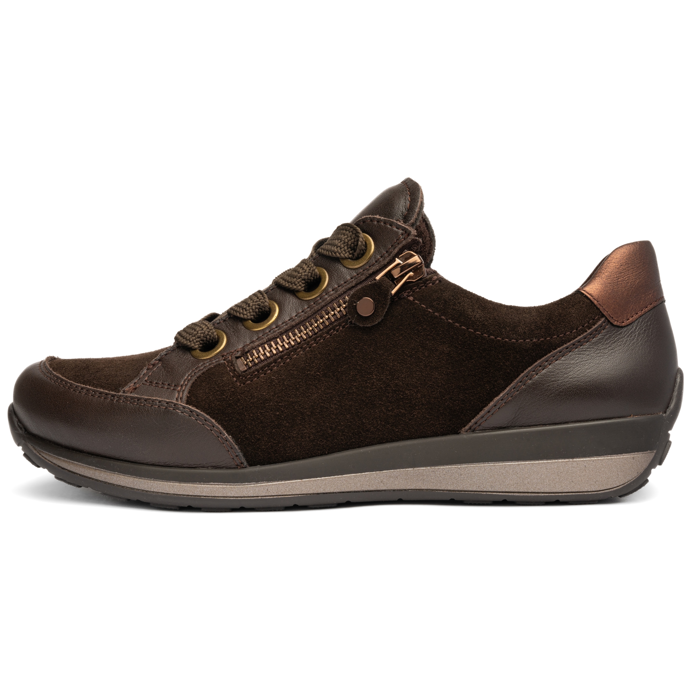 Ara Baskets compensées »OSAKA«  Chaussure de loisir, chaussure basse, chaussure à lacets avec fermeture éclair extérieure, largeur H