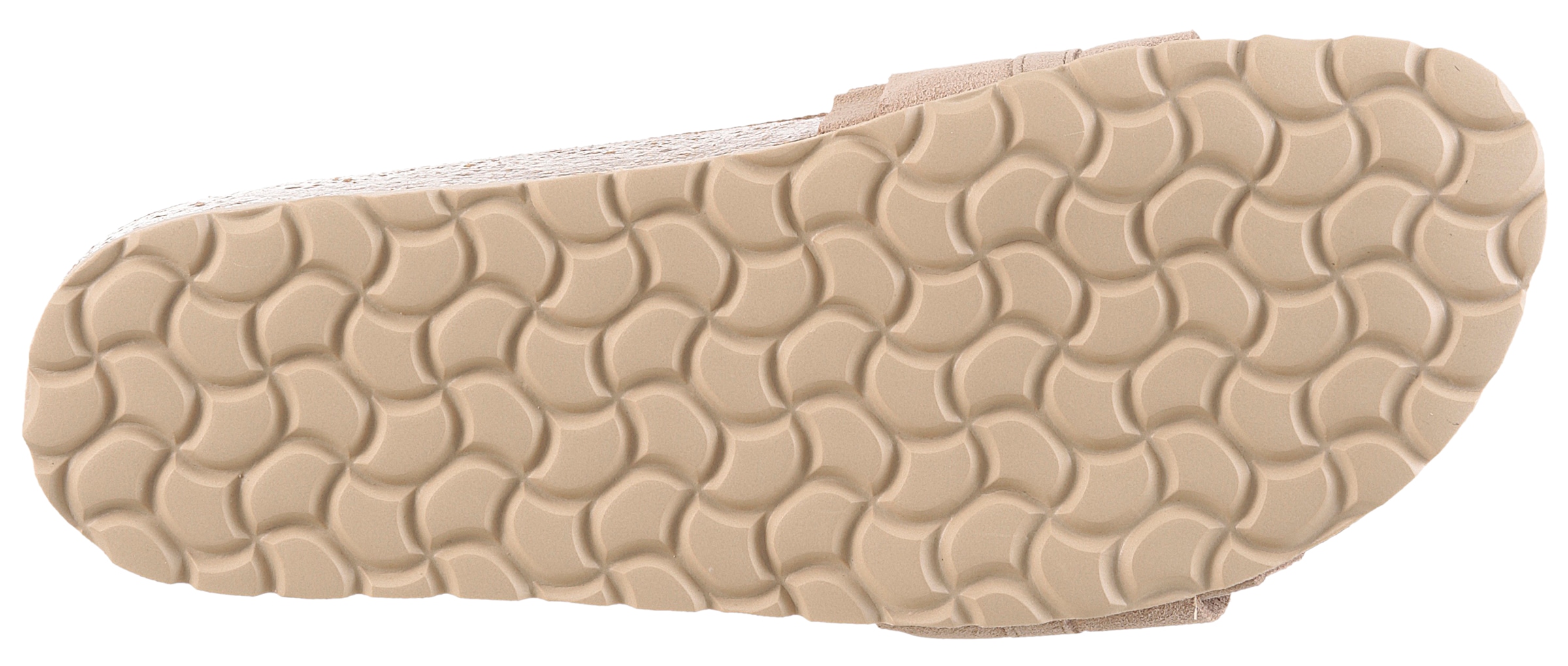 VERBENAS Pantolette »Rocio Roda«  Sommerschuh, Flat mit geschwungenen Laschenstoff