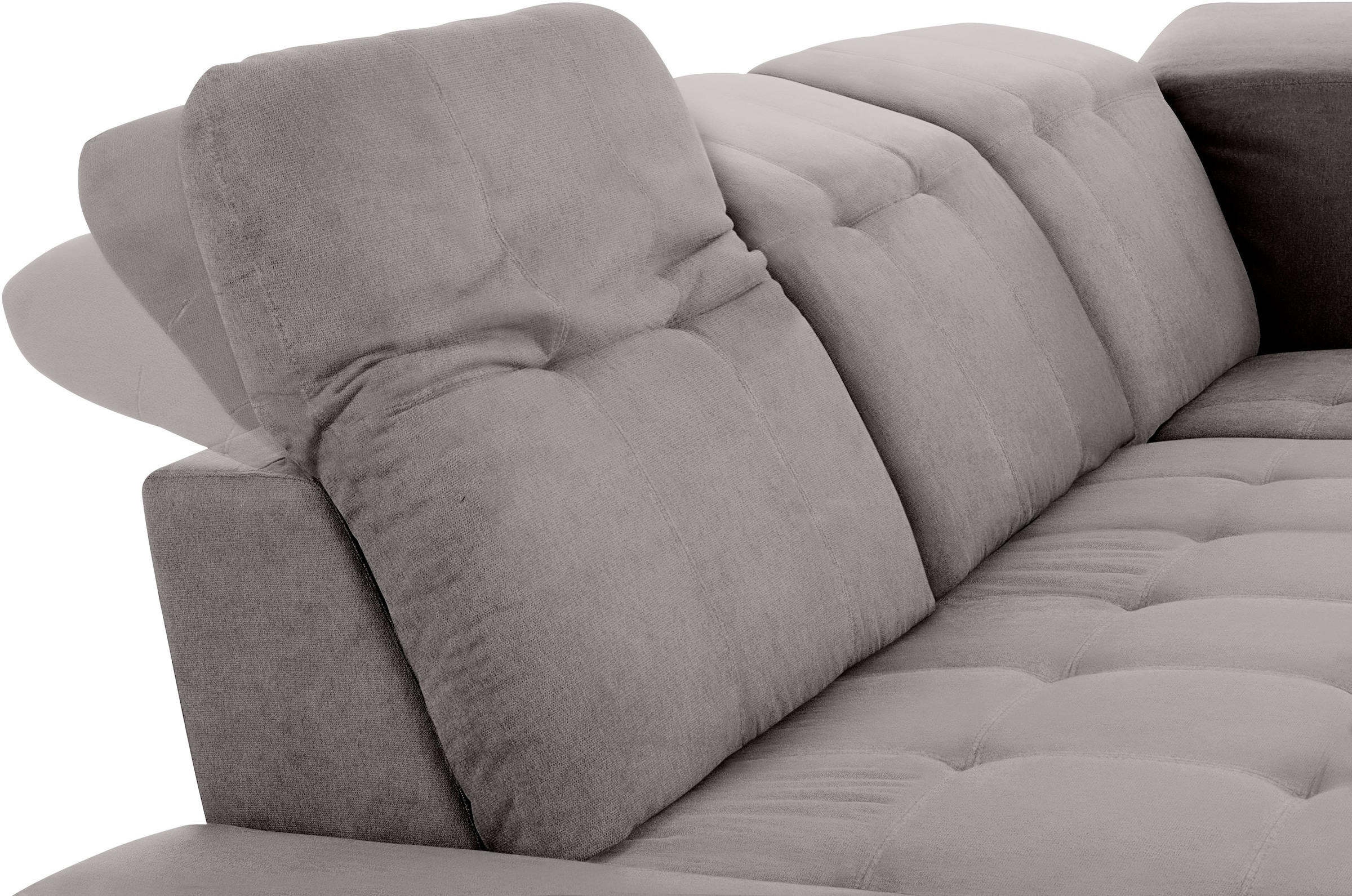 COTTA Ecksofa »Holiday L-Form mit Sitztiefen-, Armteil- und Kopfteilverstellung«, wahlweise mit Bettfunktion & Bettkasten