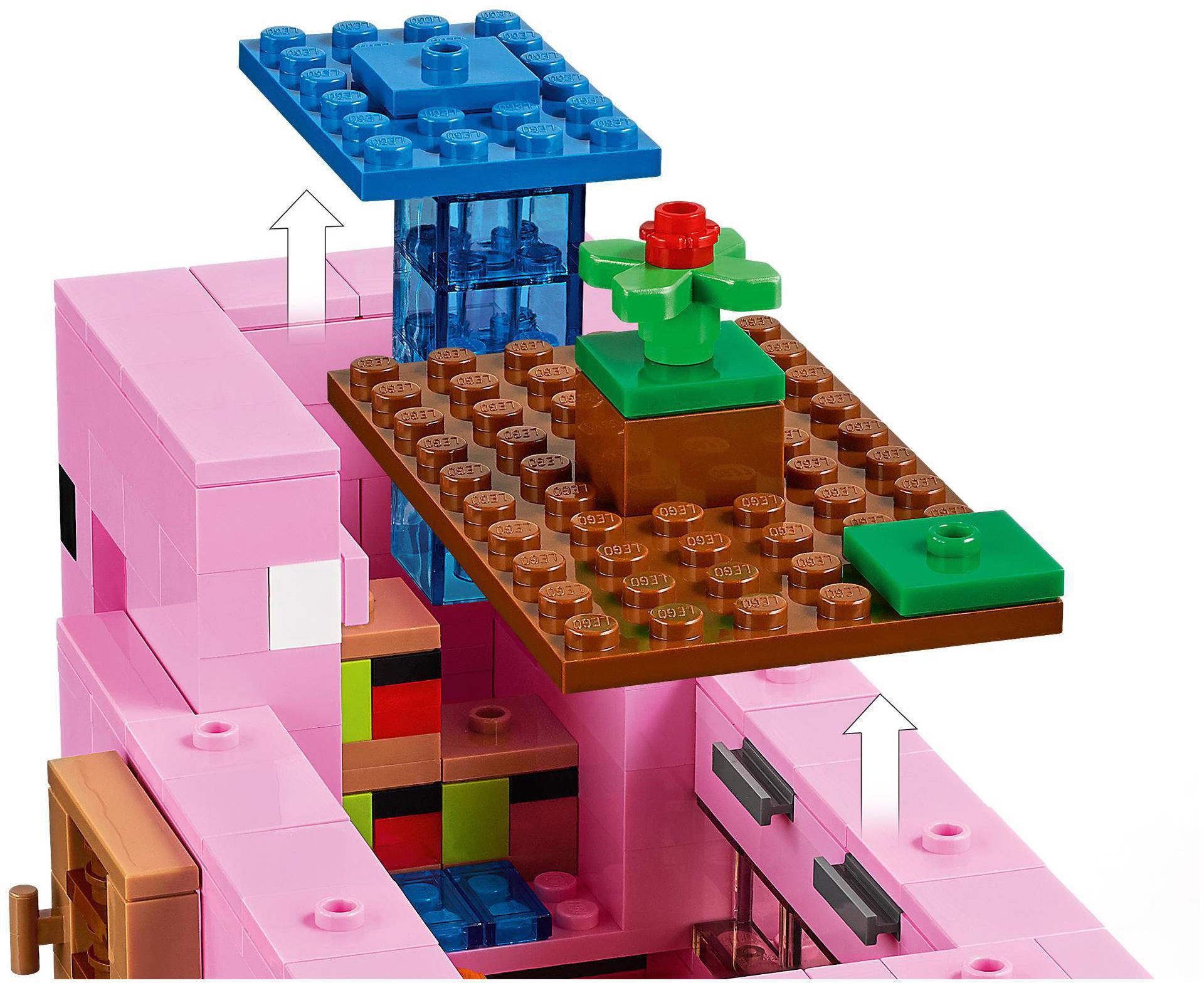LEGO® Konstruktionsspielsteine »Das Schweinhaus (21170), LEGO® Minecraft™«, (490 St.), Made in Europe