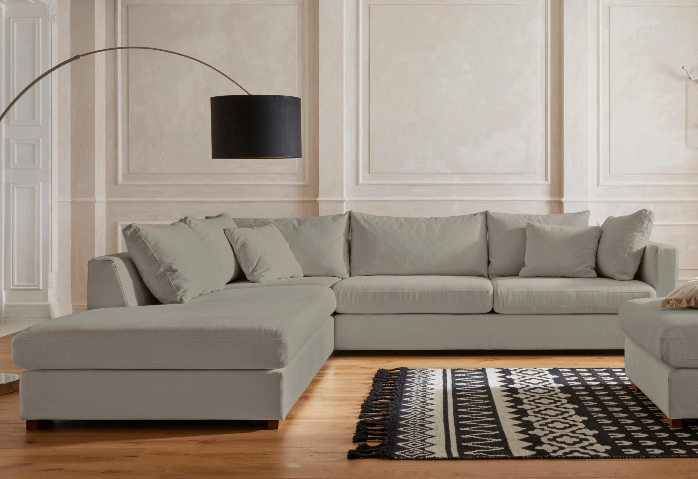 Image of Guido Maria Kretschmer Home&Living Ecksofa »Arles«, in verschiedenen Stoffqualitäten, auch im Baumwoll-/Leinenmix, mit Eichenbeinen bei Ackermann Versand Schweiz