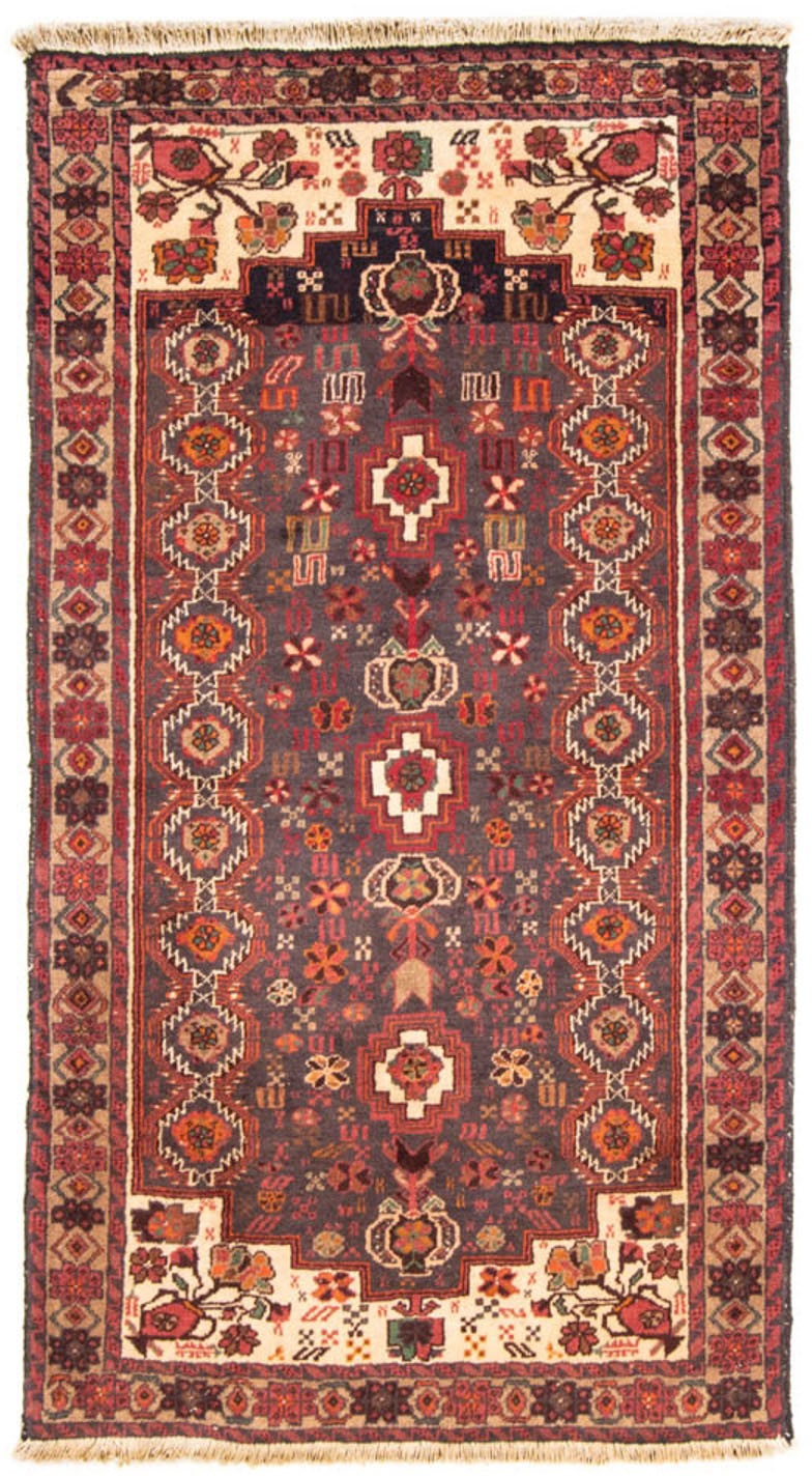 Image of morgenland Hochflor-Läufer »Belutsch Stark Gemustert Beige 180 x 98 cm«, rechteckig, 0,8 mm Höhe, Handgeknüpft bei Ackermann Versand Schweiz