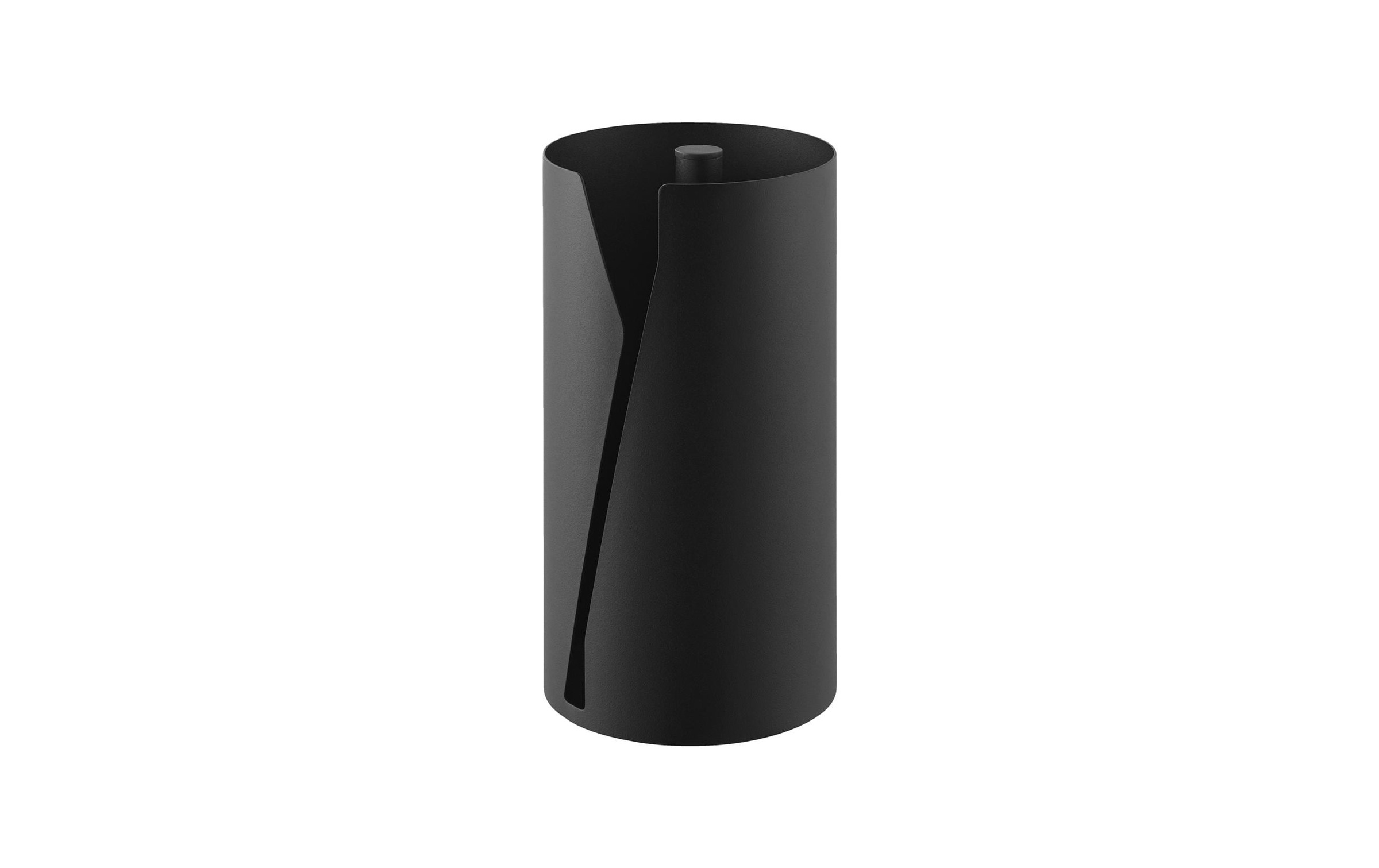Image of Yamazaki Küchenrollenhalter "Tower 16 x 16 x 30.2 cm" Runder Küchenrollenhalter aus Stahl mit beschwerter Basis