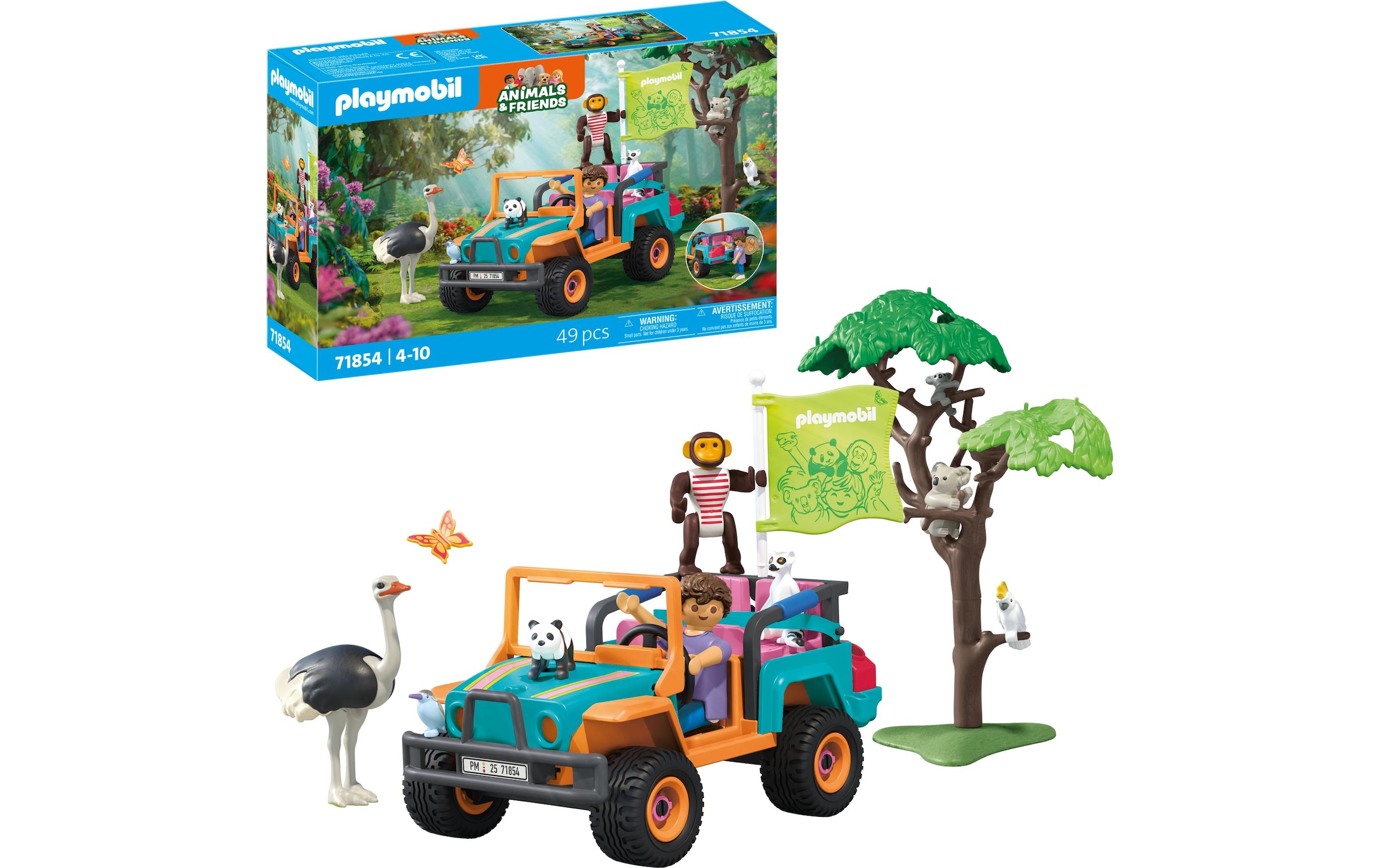 Playmobil® Jeu de construction »Animals & Friends: Bunter Geländewagen 71854«